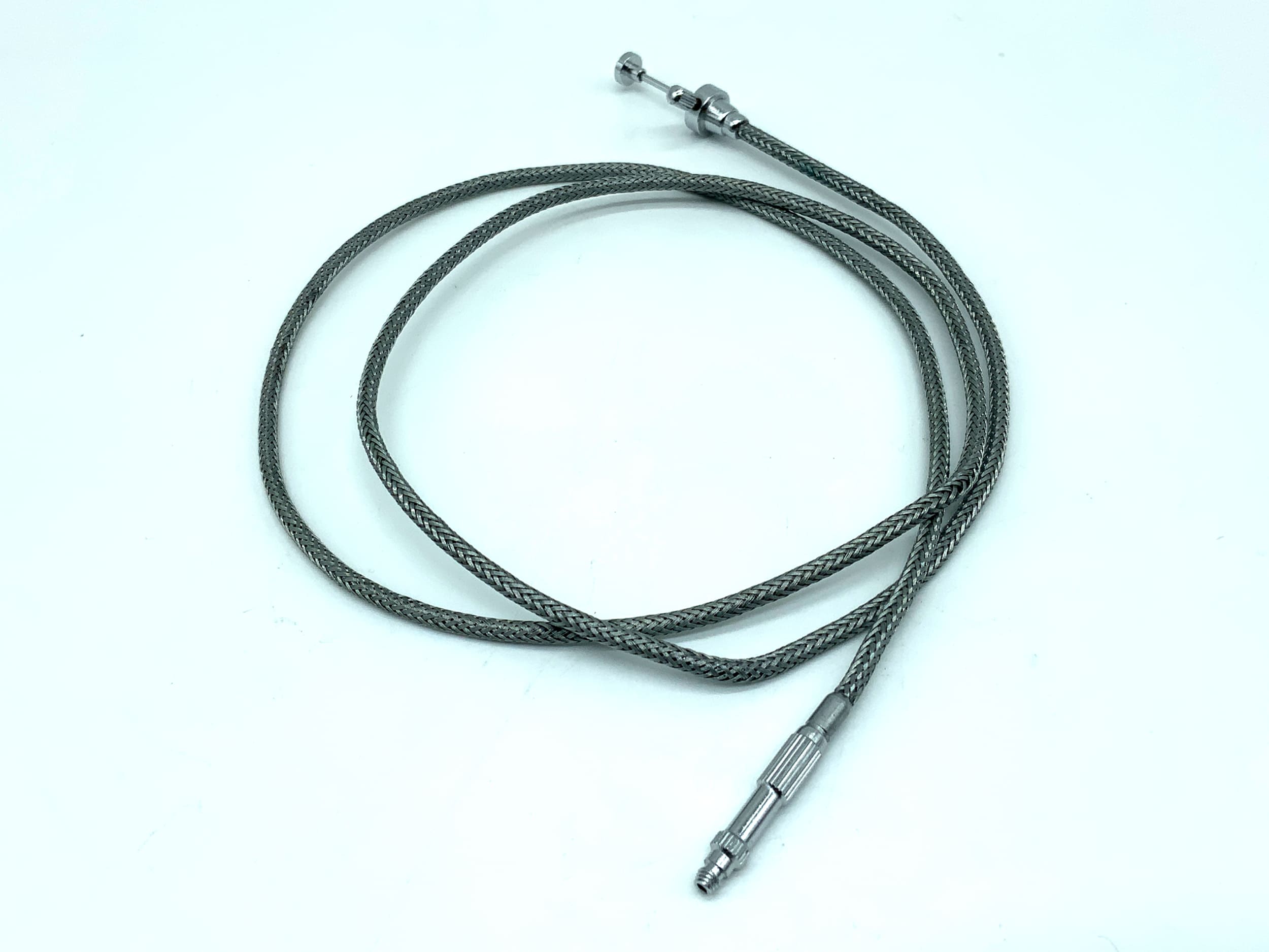 Silver cable release, approx. 90cm, with locking mechanism, remote release cable release