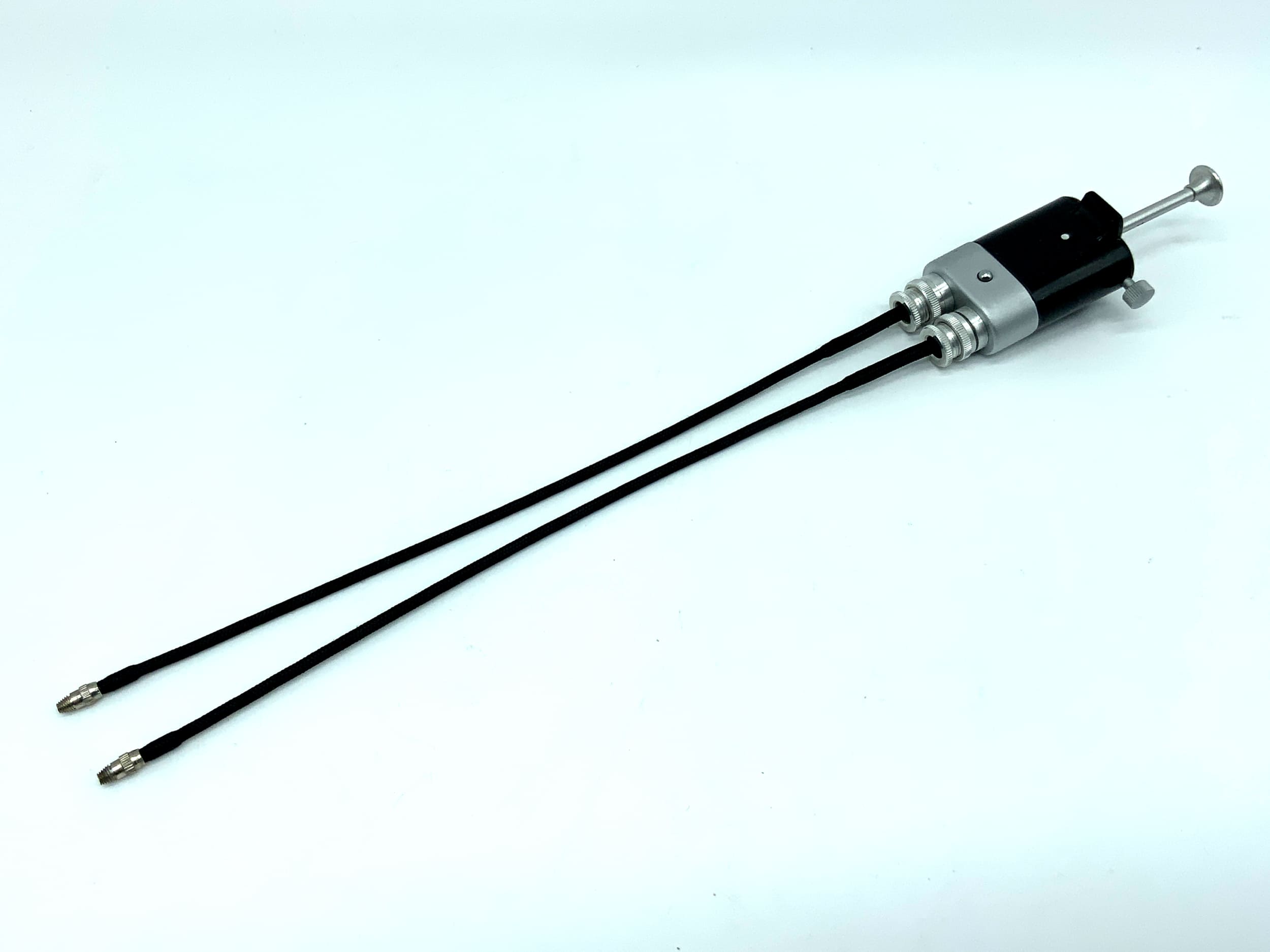 Pentacon 12750 Double Cable Release, Black, Approx. 25cm with Locking Mechanism