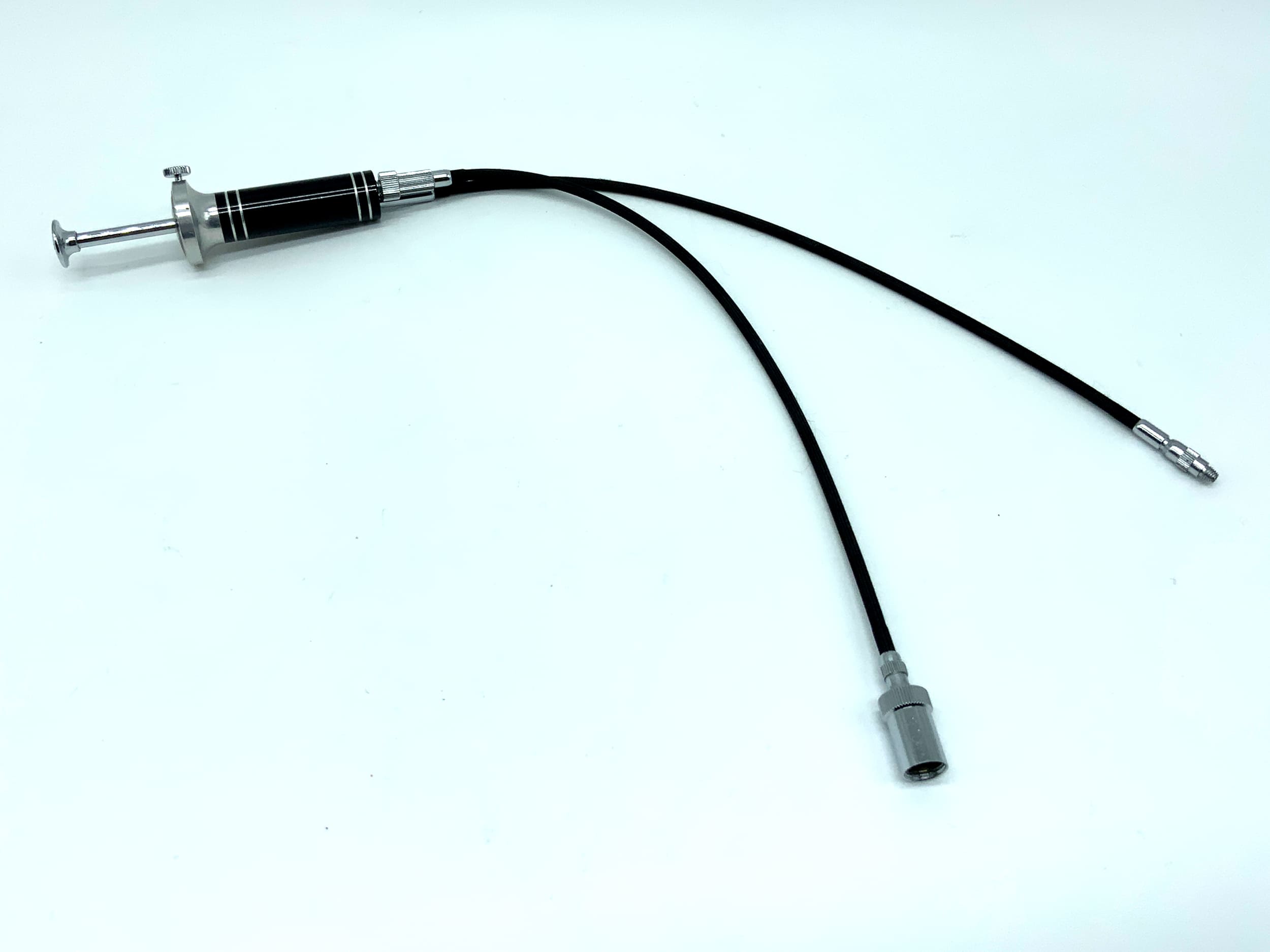 Edixa double cable release, black, approx. 25cm, with locking mechanism, remote release