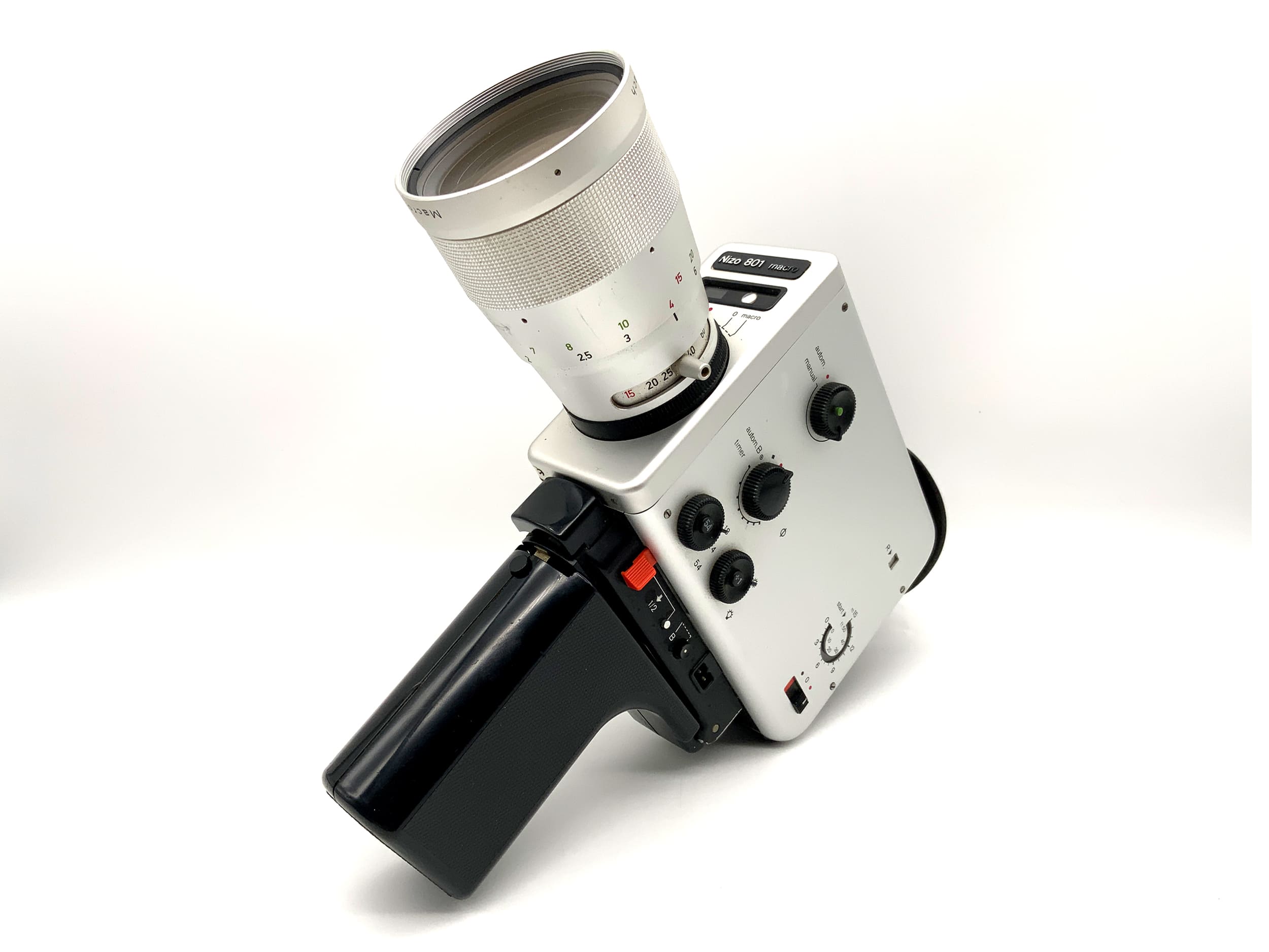 Caméra macro Braun Nizo 801 avec objectif Macro Variogon 1.8/7-80 Super 8 à film étroit