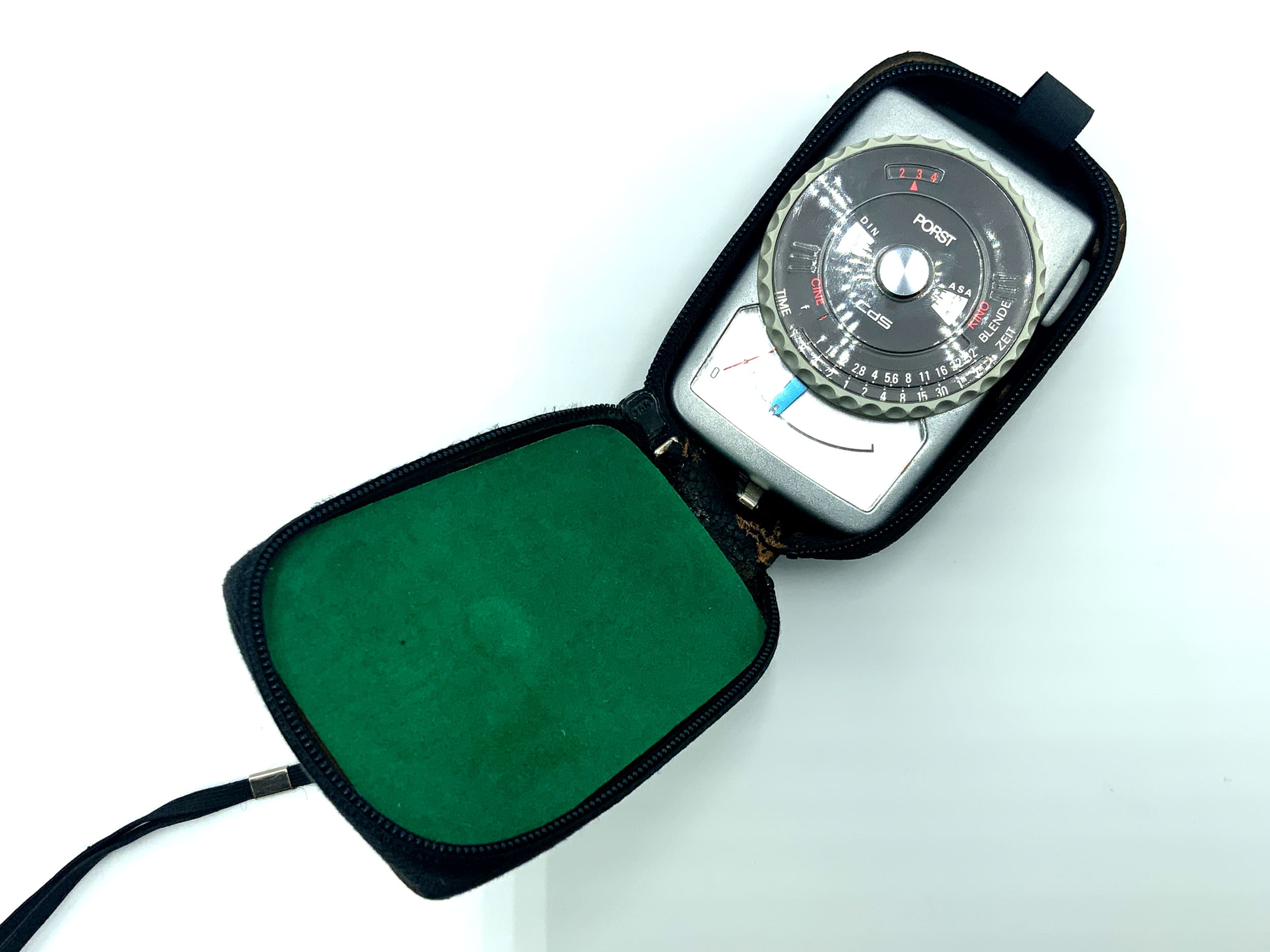 Porst CdS Belichtungsmesser mit Tasche Lichtmesser light meter Lichtmeter