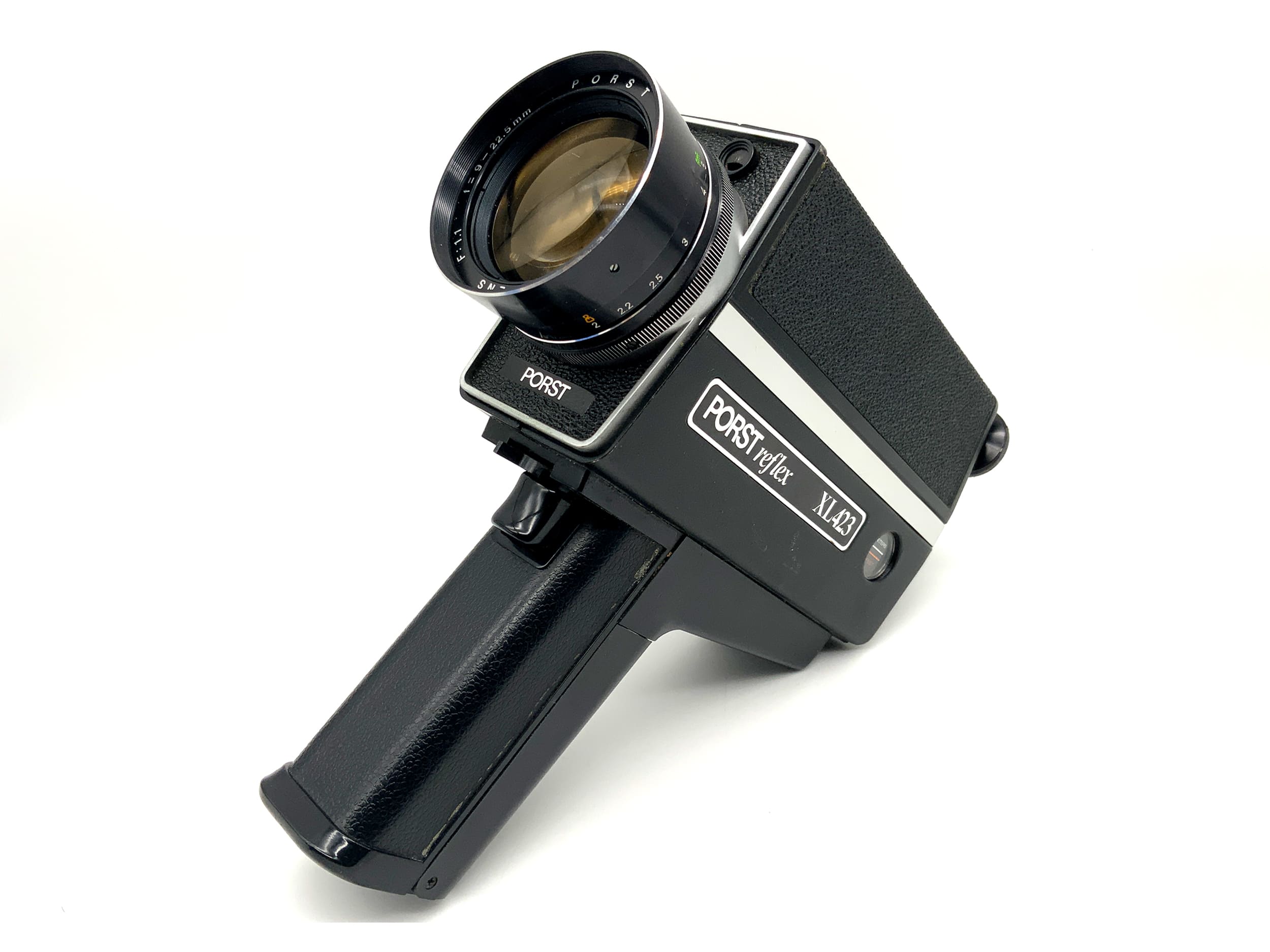 Caméra reflex Porst XL423 avec objectif Porst F1.1 f=9-22,5 mm Super 8