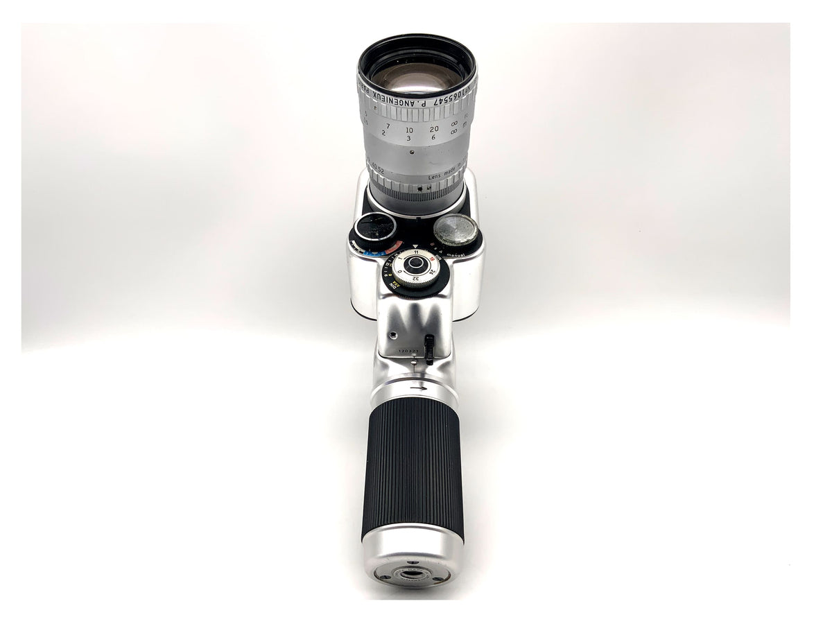 Caméra argentique Carena Zoomex S avec objectif zoom Angenieux 8x6,5B F:6,5-52mm double 8mm