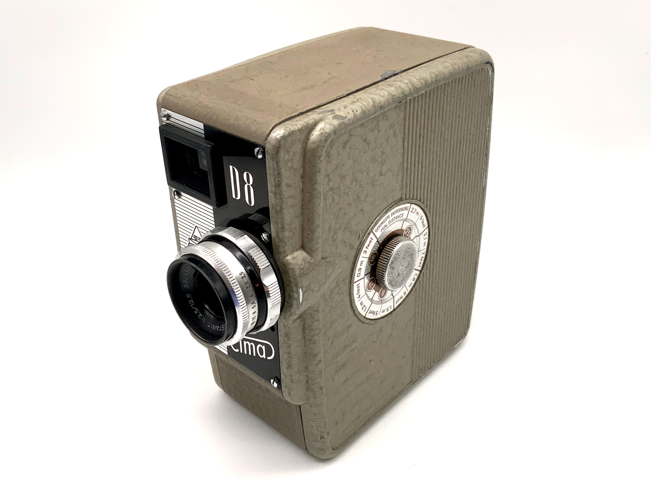 Caméra Cima D8 avec objectif double 8 mm Westairit 1:2.5/12.5