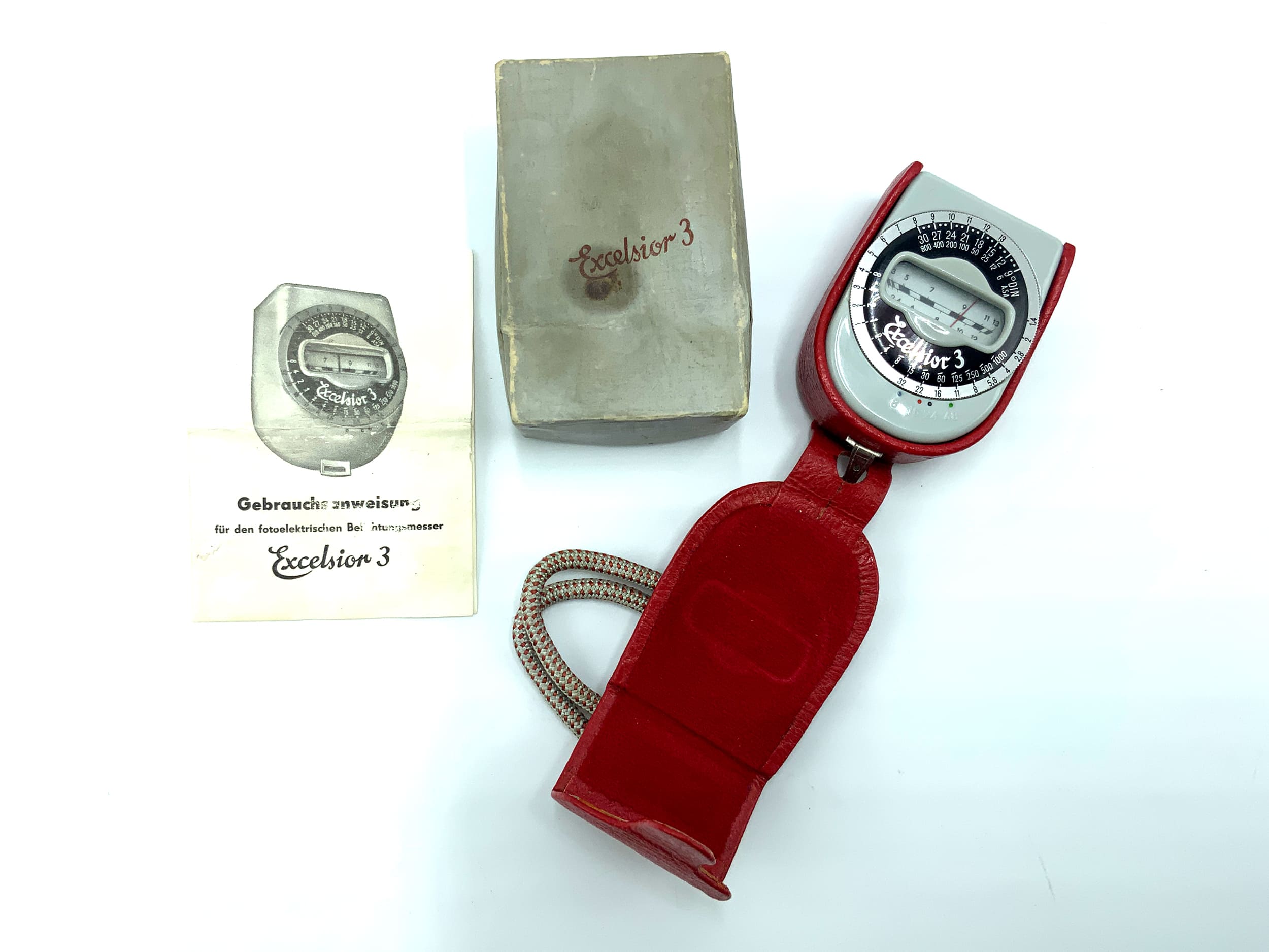 Excelsior 3 Belichtungsmesser in OVP Lichtmesser light meter Lichtmeter