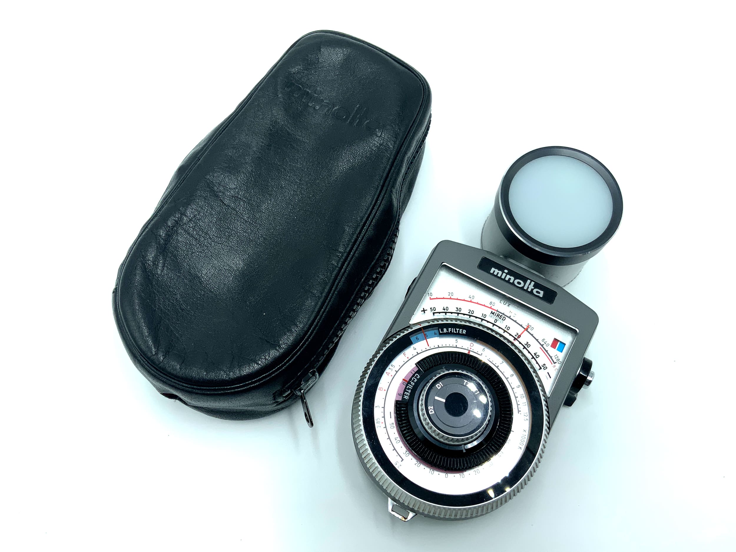 Minolta Color Meter Belichtungsmesser mit Tasche Lichtmesser Lichtmeter