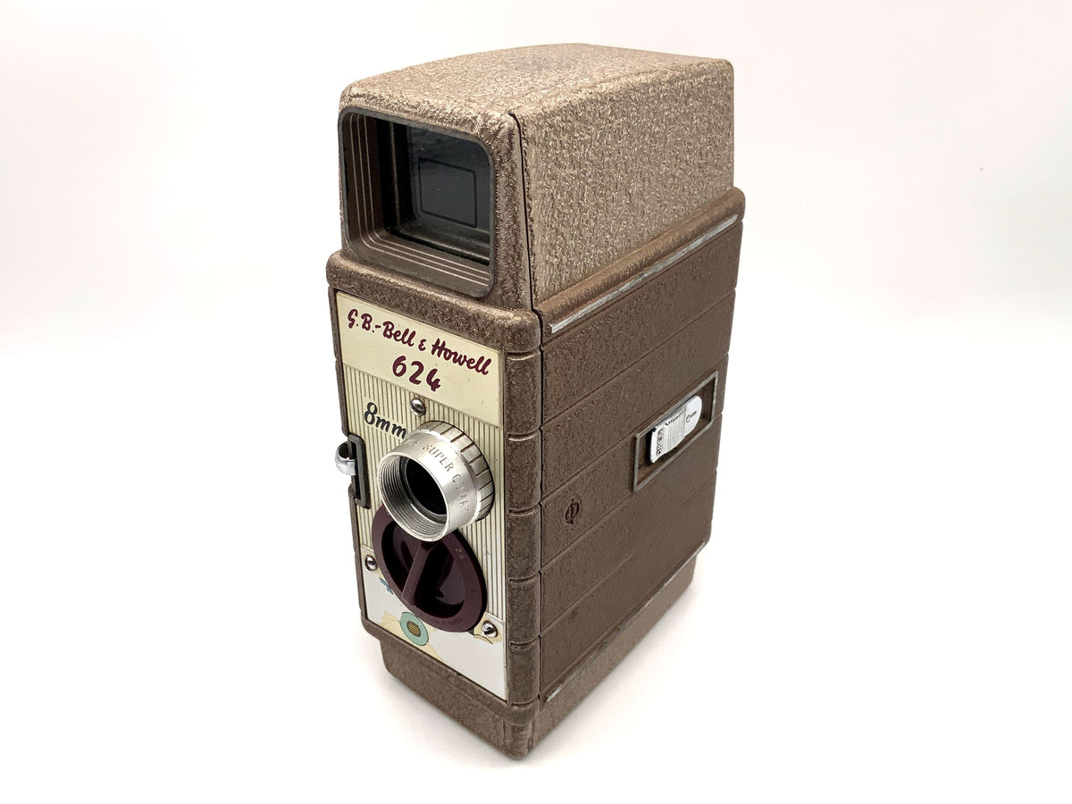 Appareil photo Bell &amp; Howell 624 avec film double 8 mm Super Comat 10 mm f/1.9