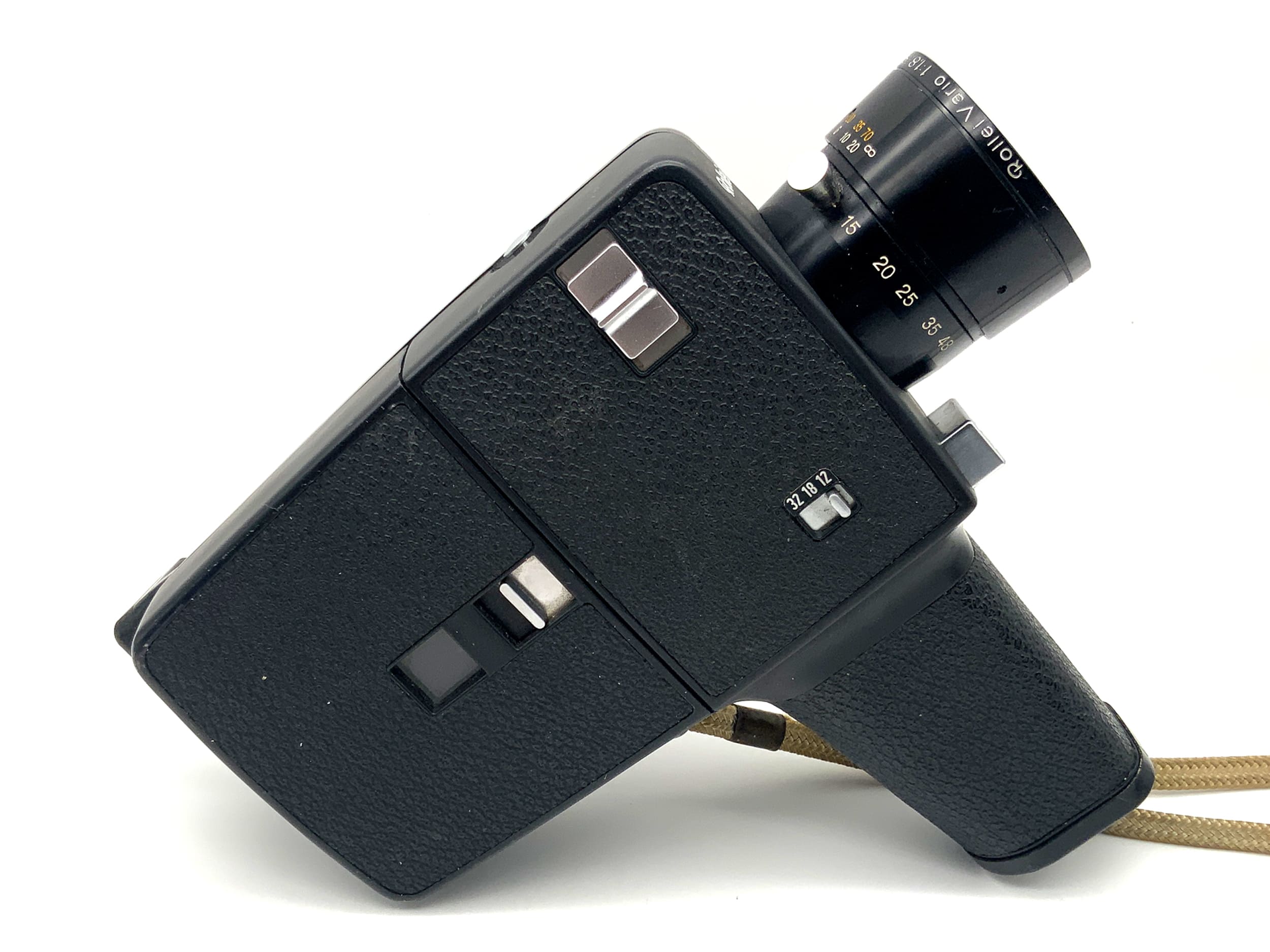 Caméra Rollei SL 85 avec objectif Vario 1:1.8/8-48 Super 8 à film étroit