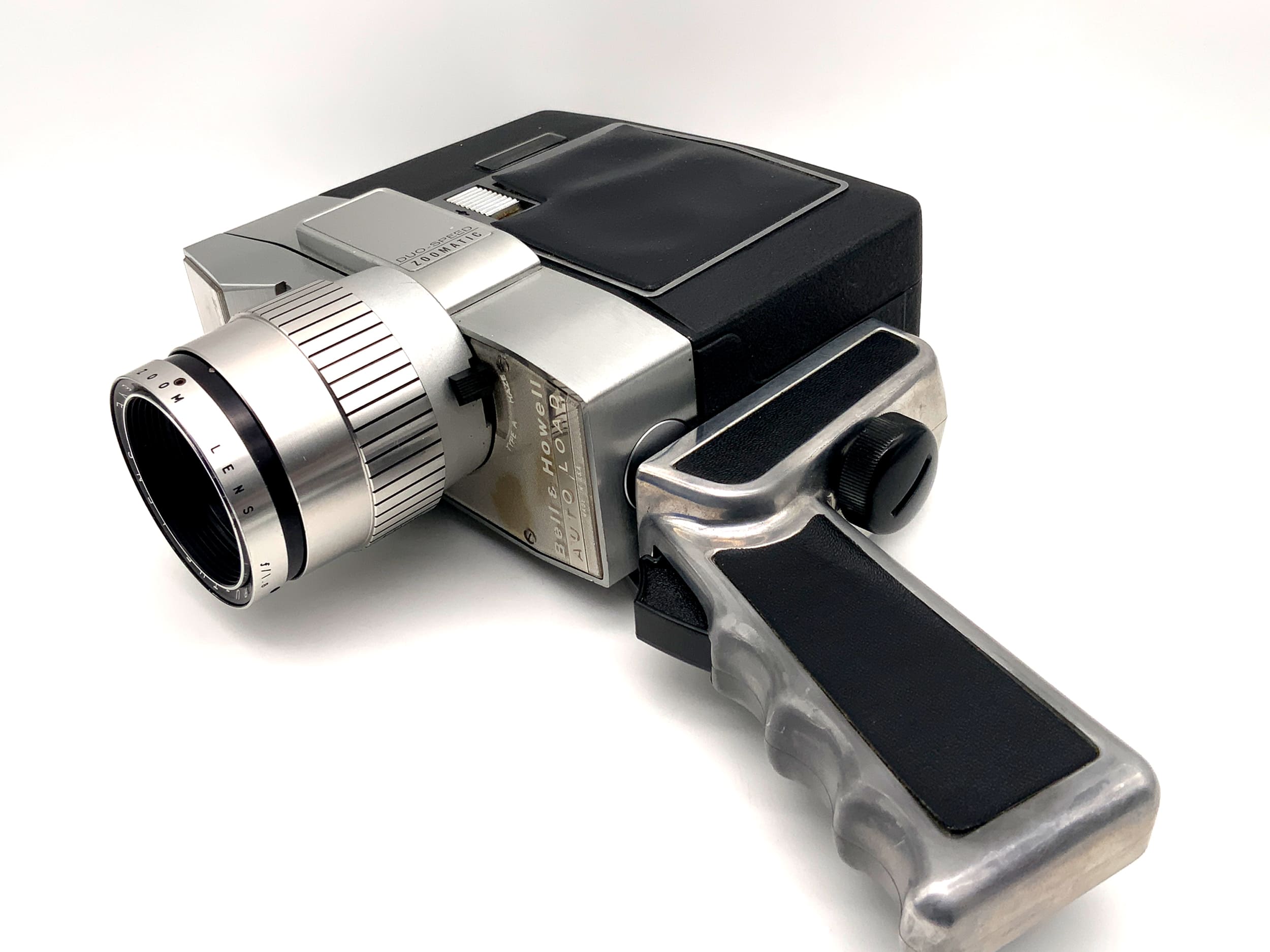 Appareil photo argentique Bell &amp; Howell Optronic Eye Varamat f/1.8 à chargement automatique + poignée double 8 mm