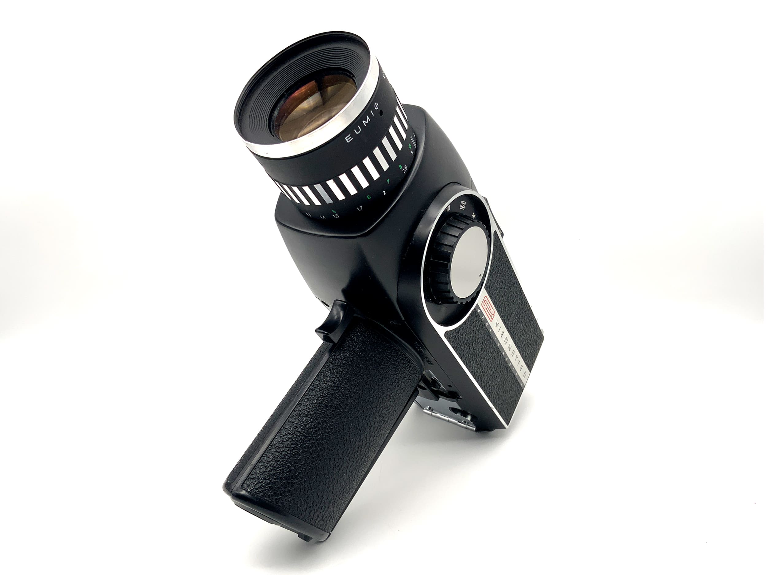 Eumig Viennette 5 film camera with Vario Viennar 1.8/8-40 Super 8 narrow film