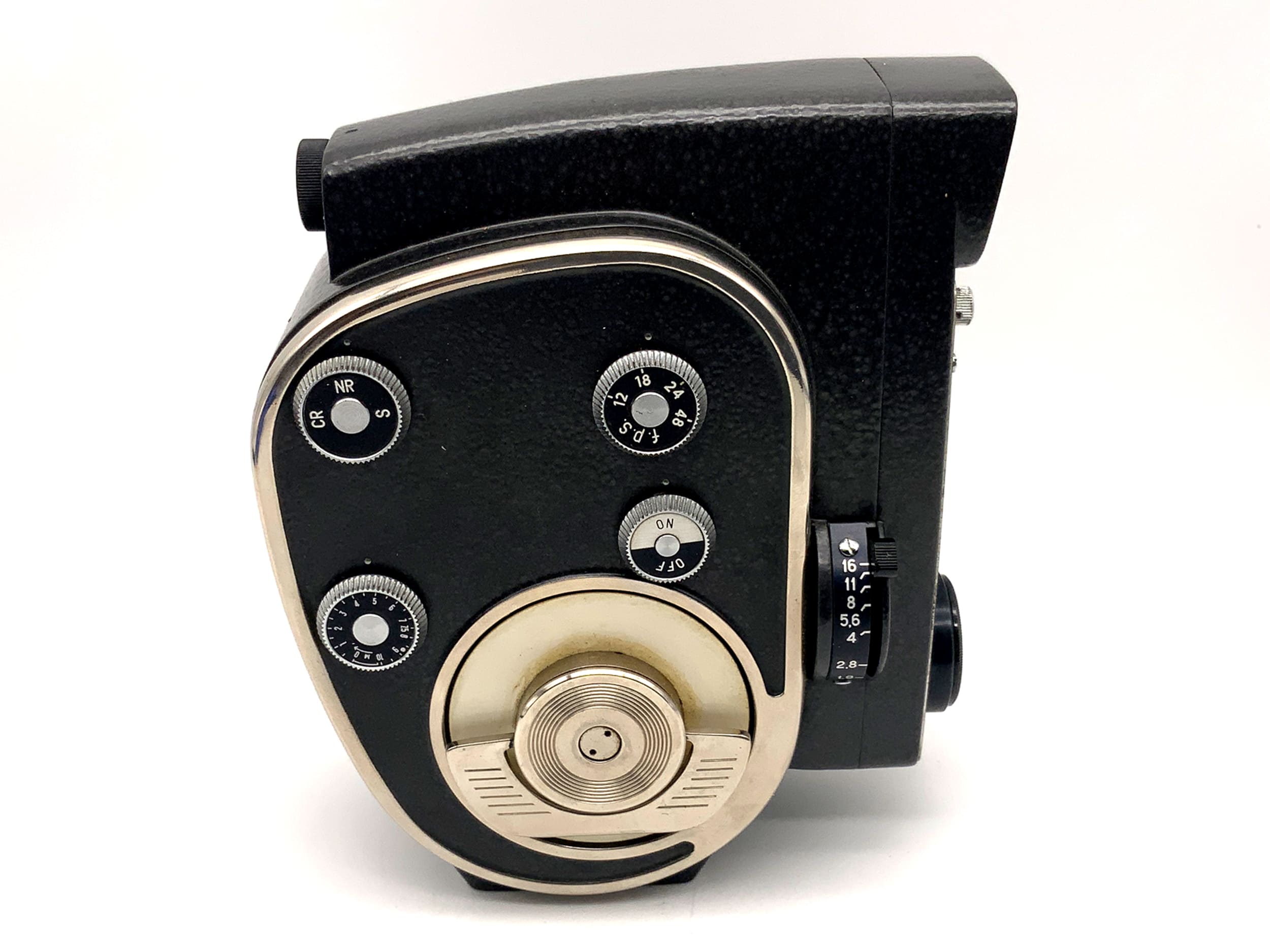 Zenit Quarz DS8-M film camera with 1.9/12.5mm lens and grip for dual 8mm film