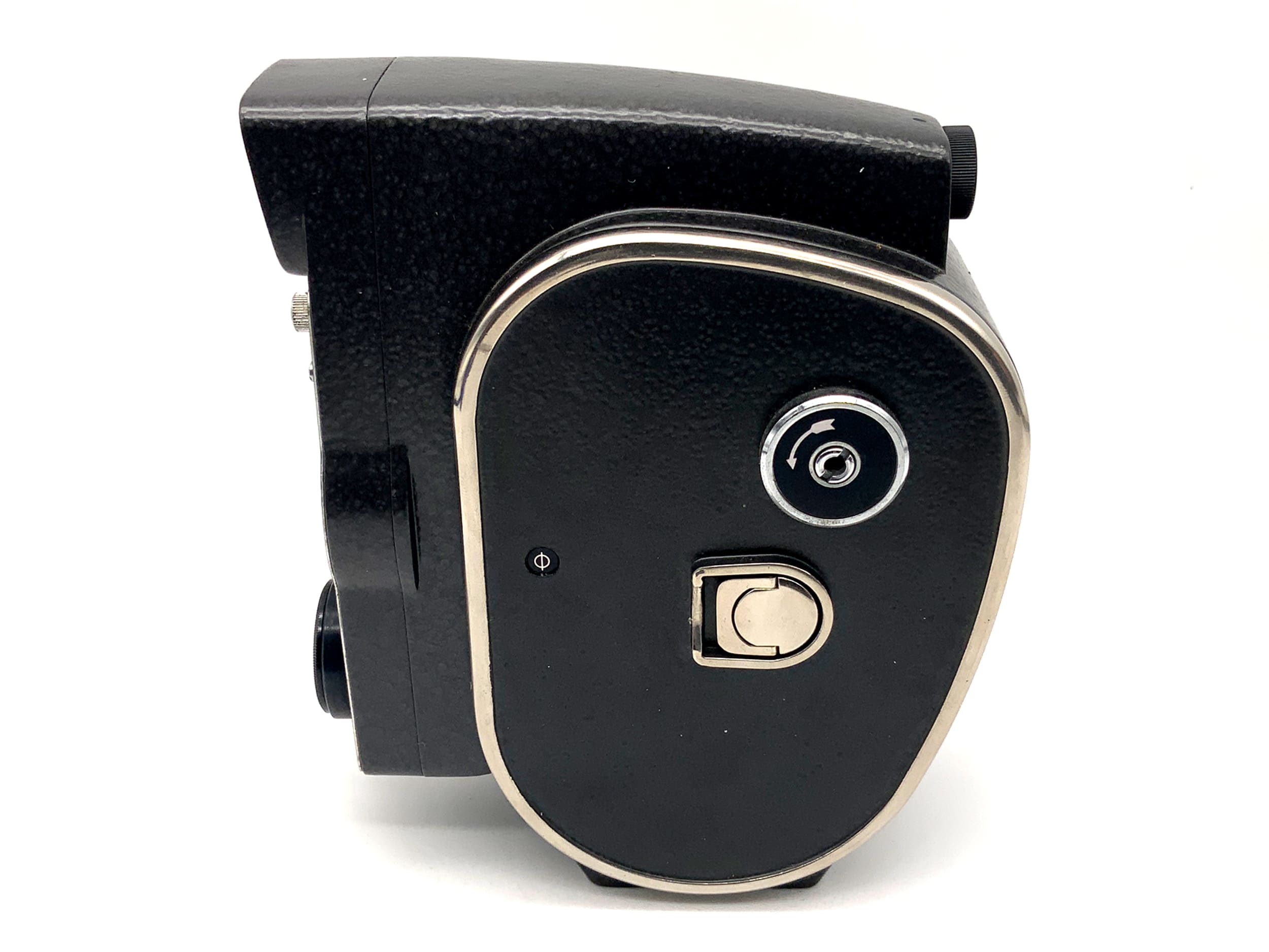 Zenit Quarz DS8-M film camera with 1.9/12.5mm lens and grip for dual 8mm film