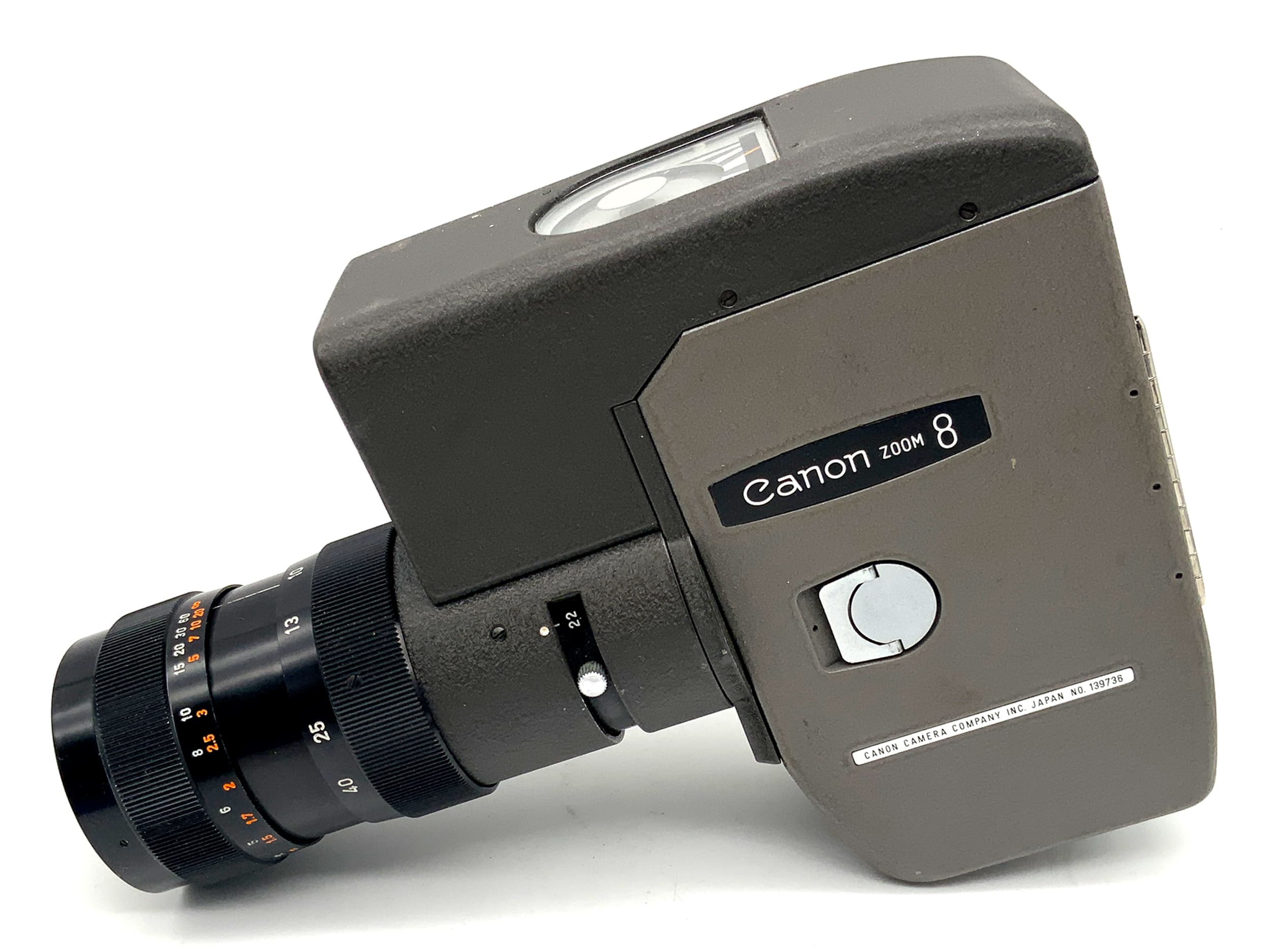 Caméra vidéo Canon Zoom 8 avec objectif C-8 10-40 mm f/1.4 et poignée, double pellicule 8 mm