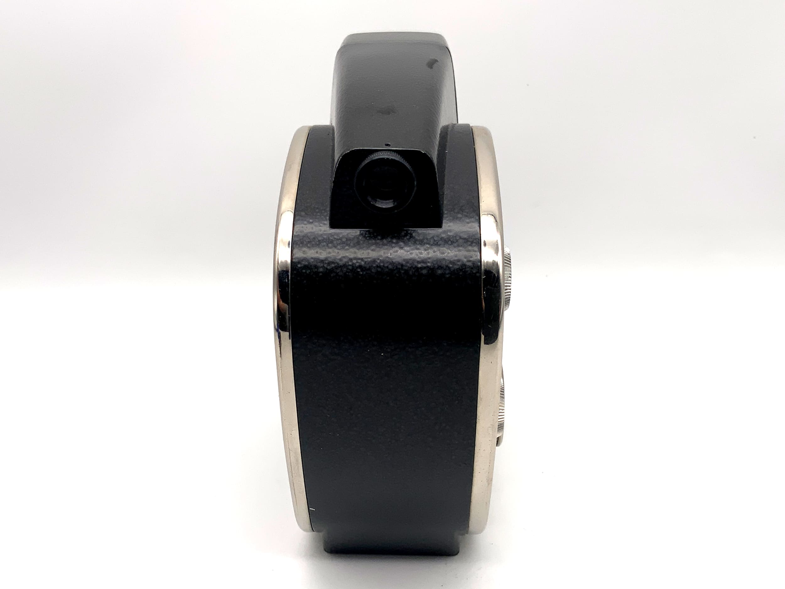 Zenit Quarz M film camera with 1.9/12.5mm lens and grip for dual 8mm film.