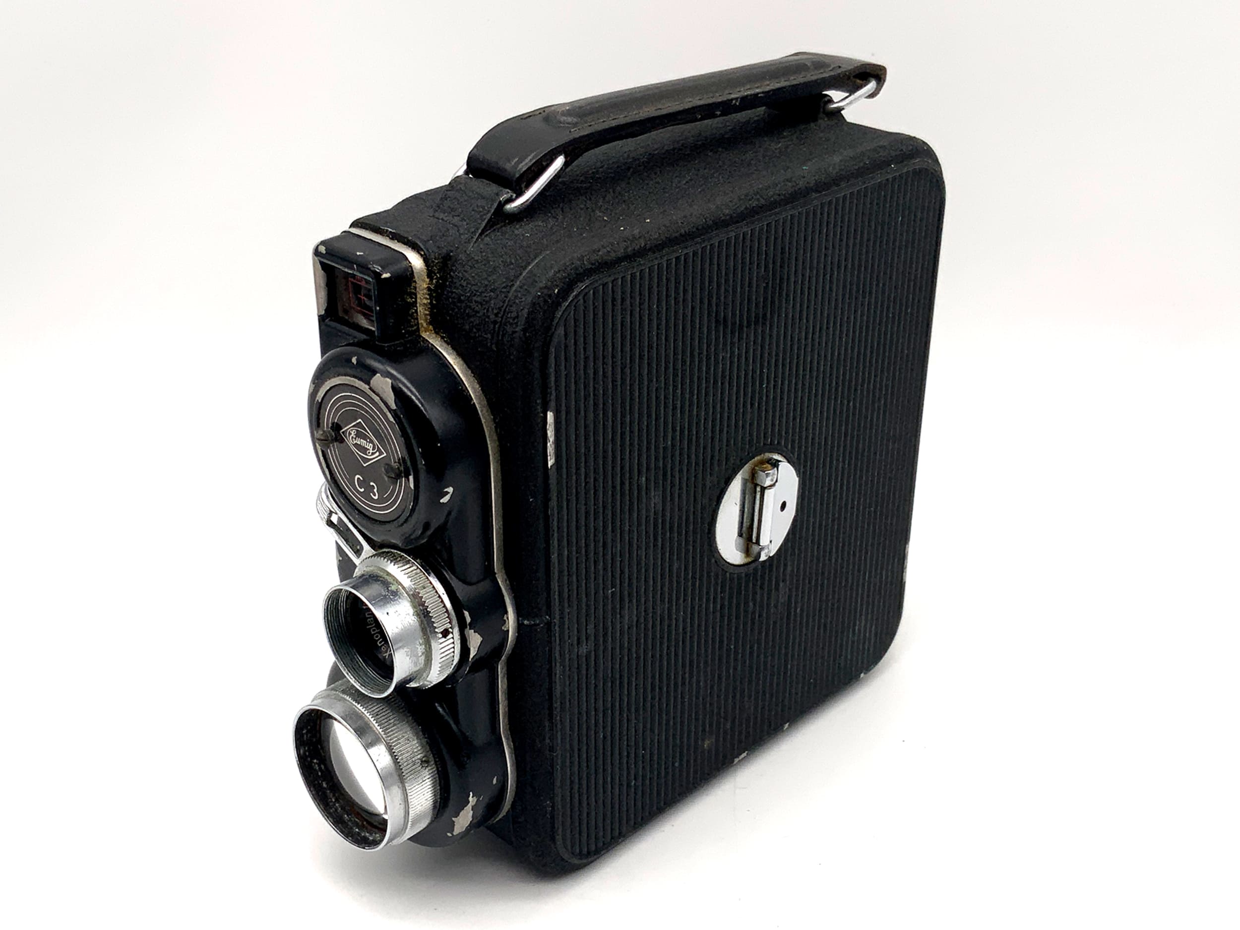 Appareil photo argentique Eumig C3 avec objectif double 8 mm Xenoplan 1:1,9/13 mm