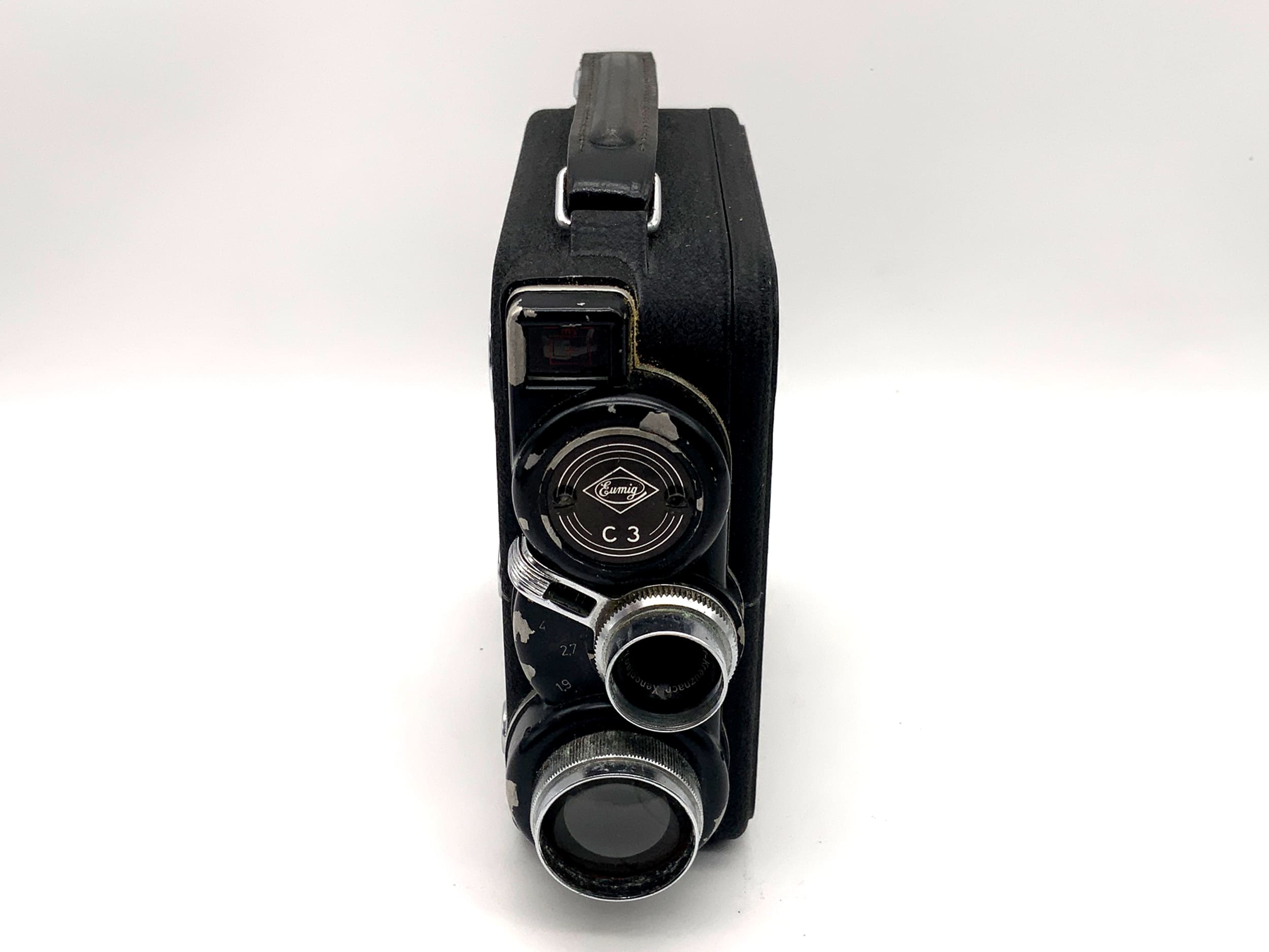 Appareil photo argentique Eumig C3 avec objectif double 8 mm Xenoplan 1:1,9/13 mm