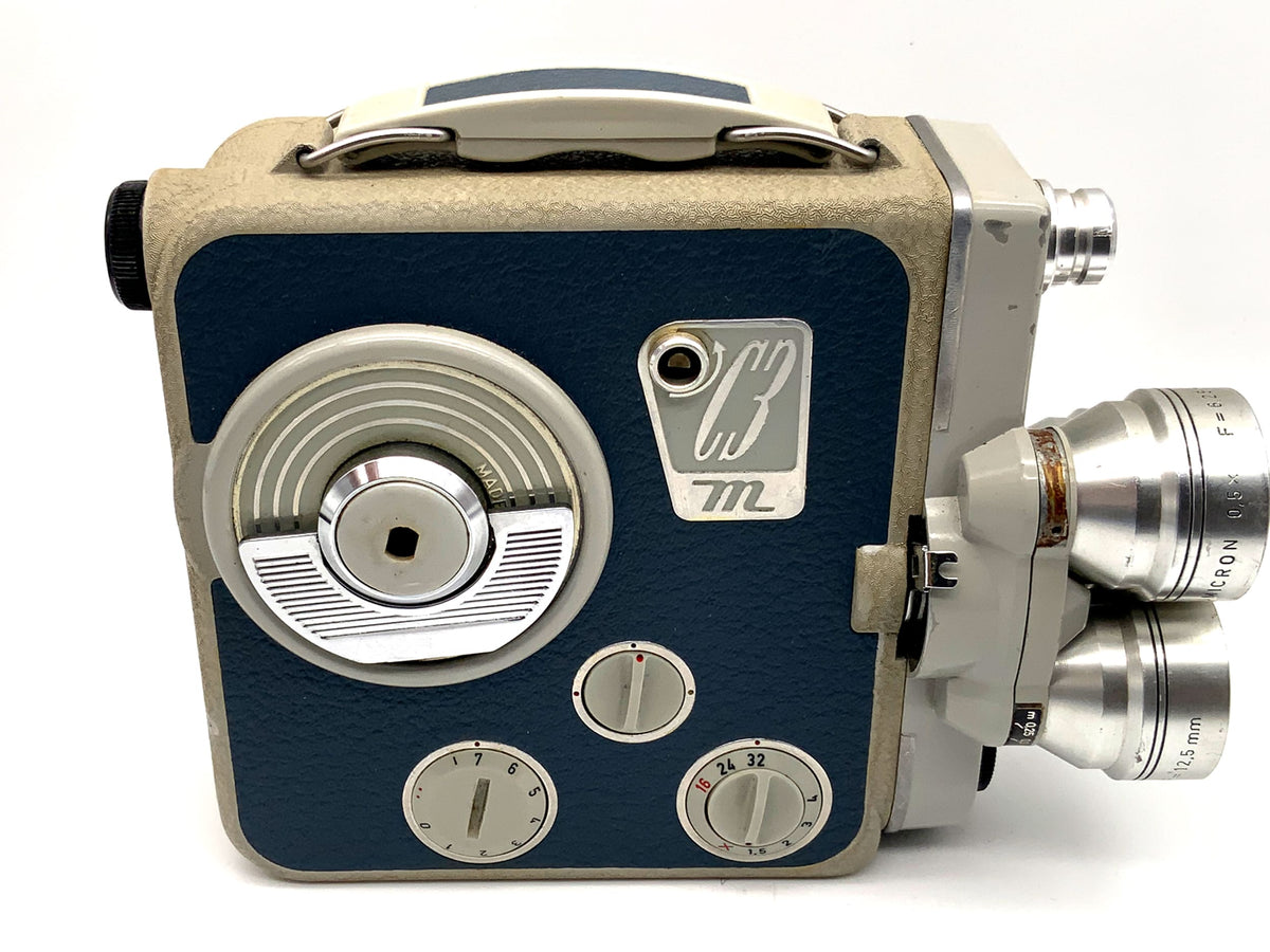 Eumig C3 M film camera with Eumicron 6.25mm + 2 double 8mm film