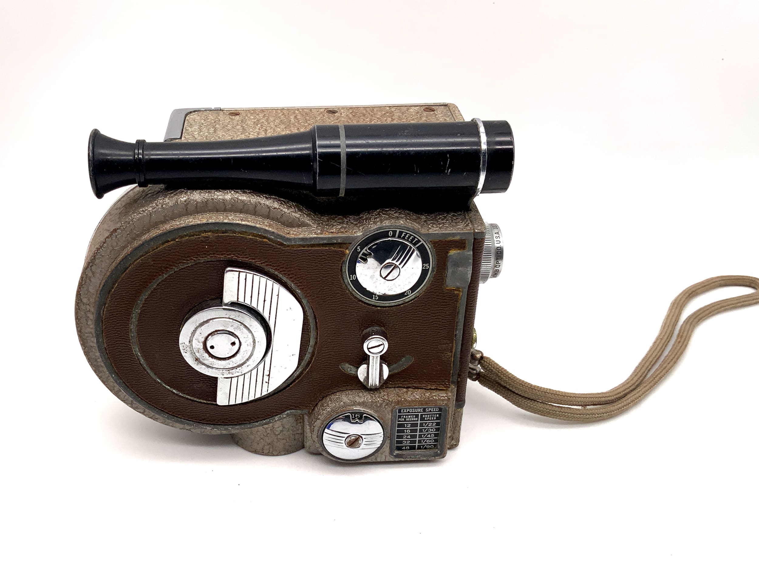 Revere Eight Model Seventy film camera with 12.7mm f/2.8 Animar narrow-gauge film