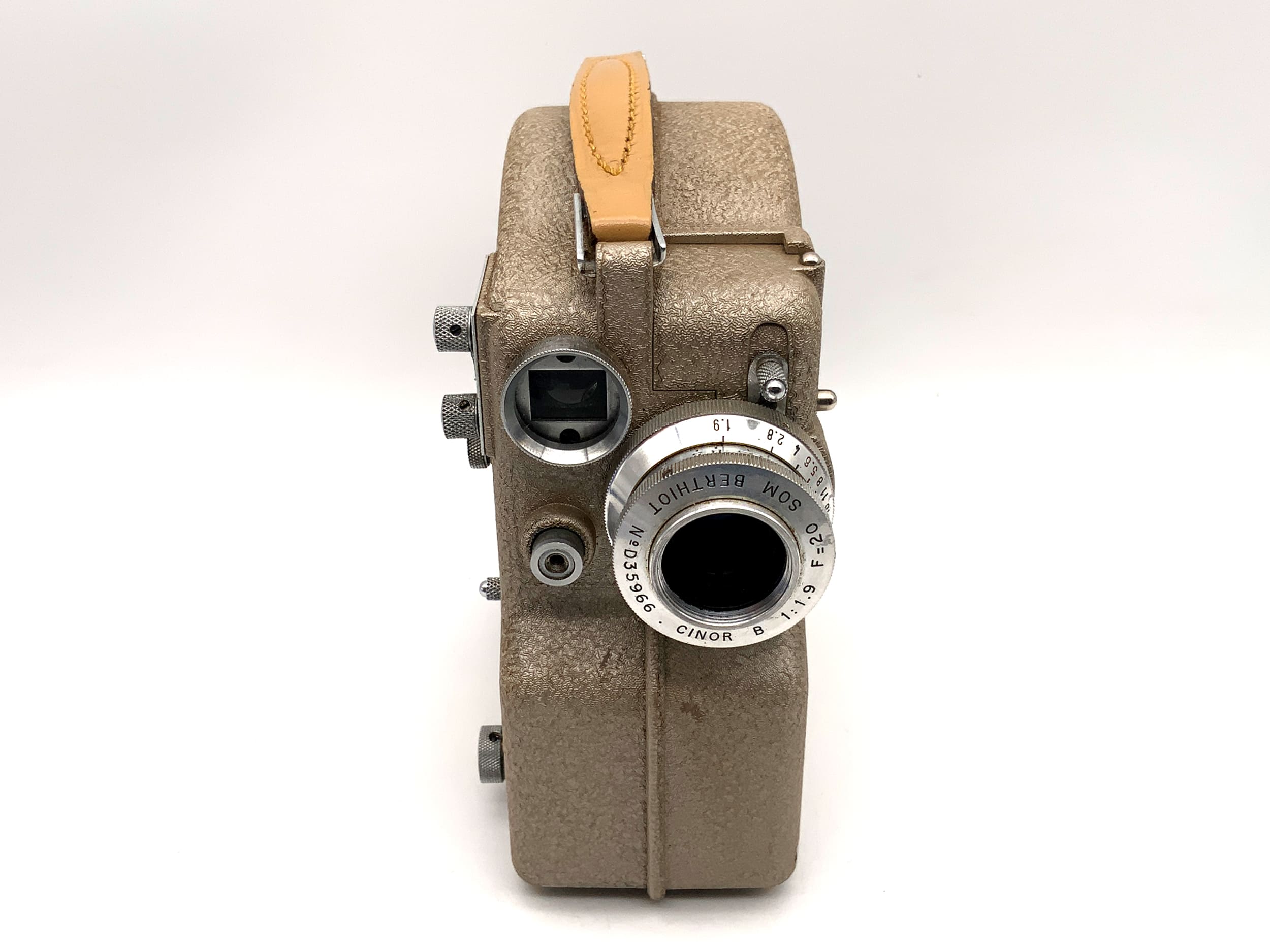 Caméra argentique Camex Ercsam avec objectif SOM Berthiot Cinor B 1:1.9 F=20 double 8 mm