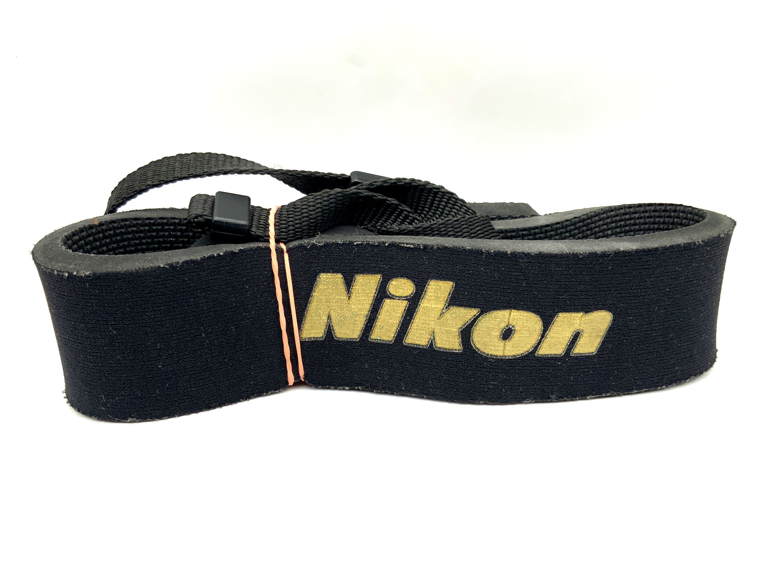 Sangle Nikon noire et dorée pour le cou et l'épaule