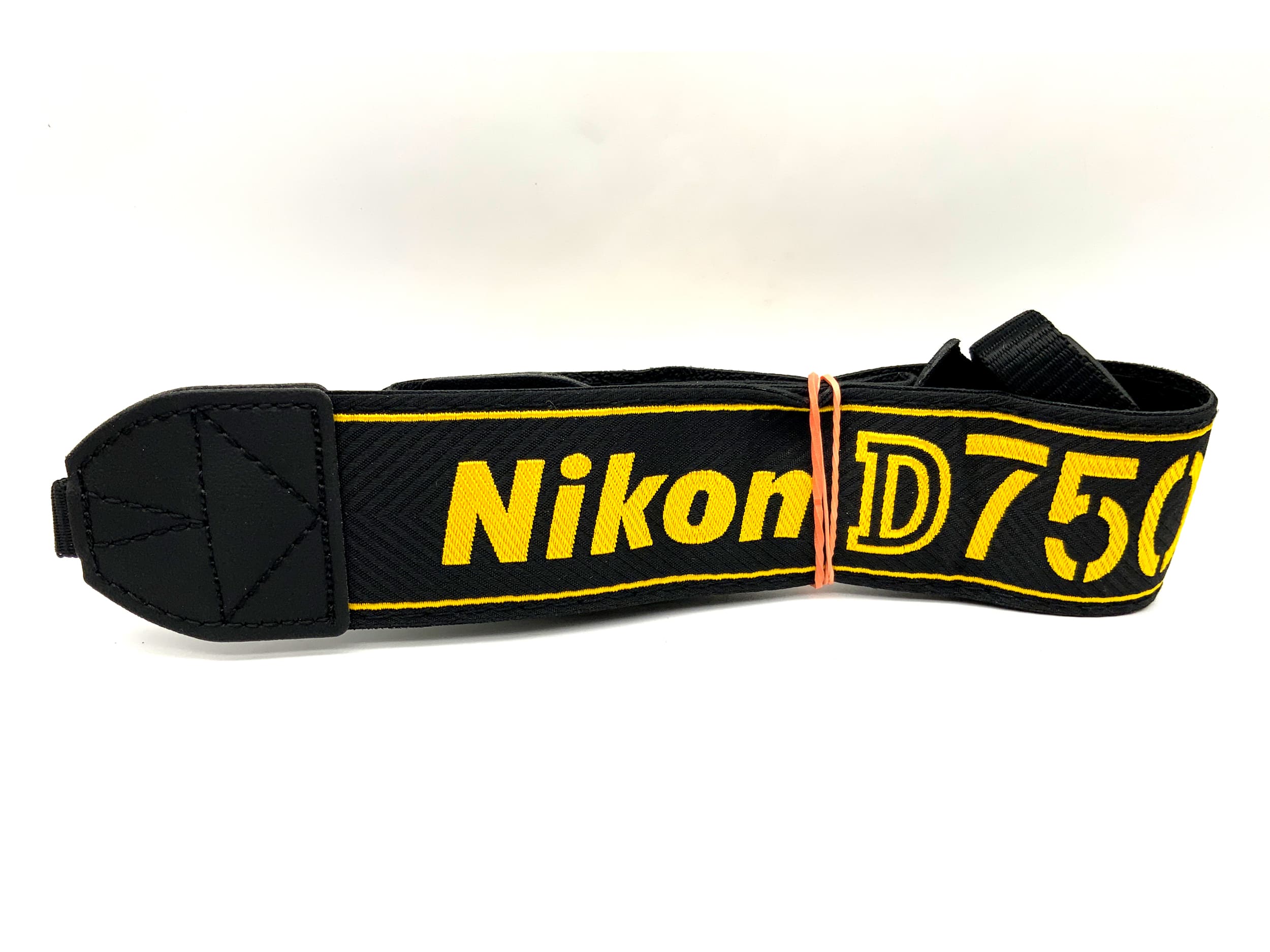 Sangle pour Nikon D750, noire/jaune, bandoulière/cou, sangle pour appareil photo.
