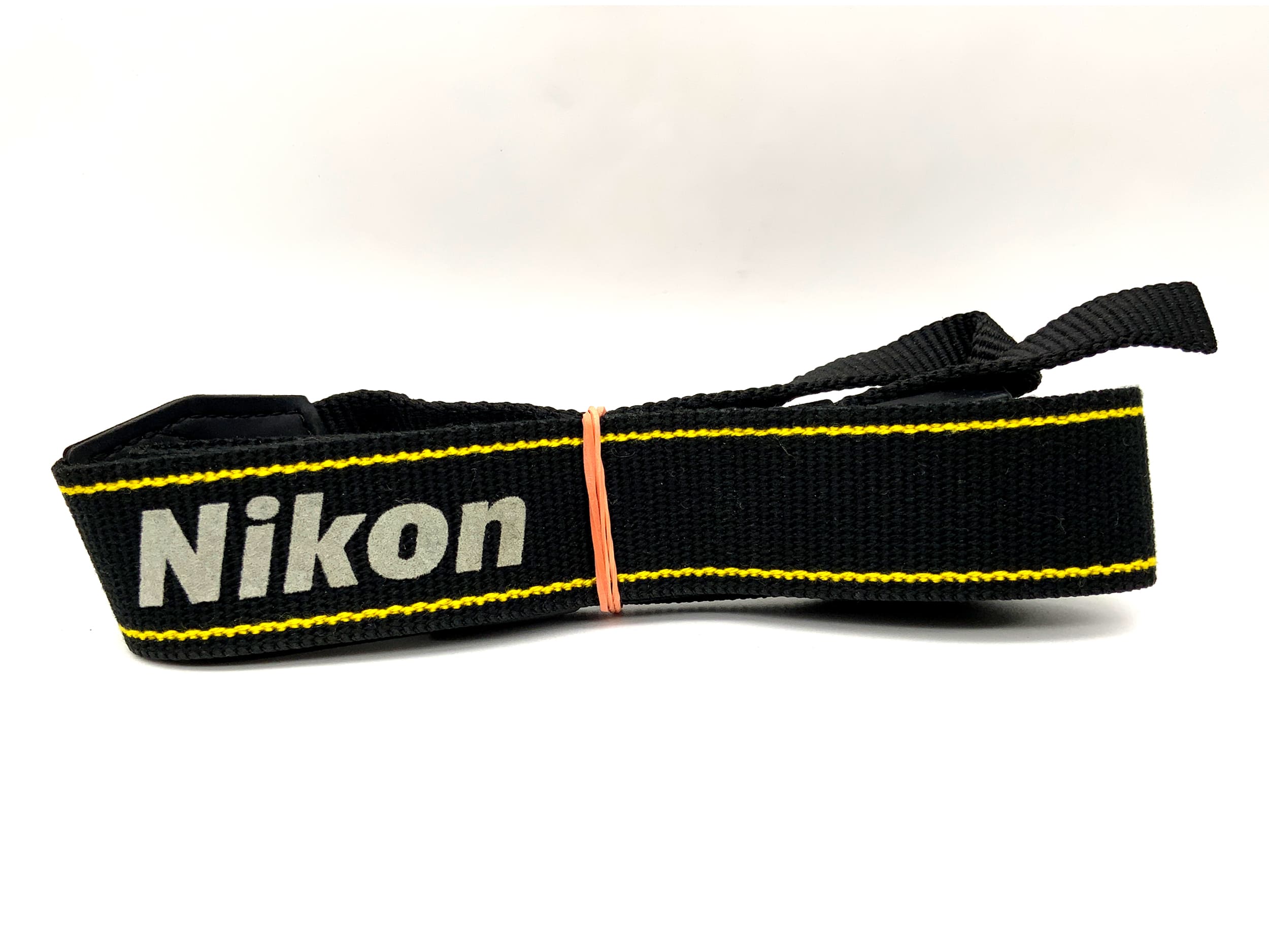 Sangle pour Nikon Coolpix, noire et jaune, bandoulière tour de cou/épaule