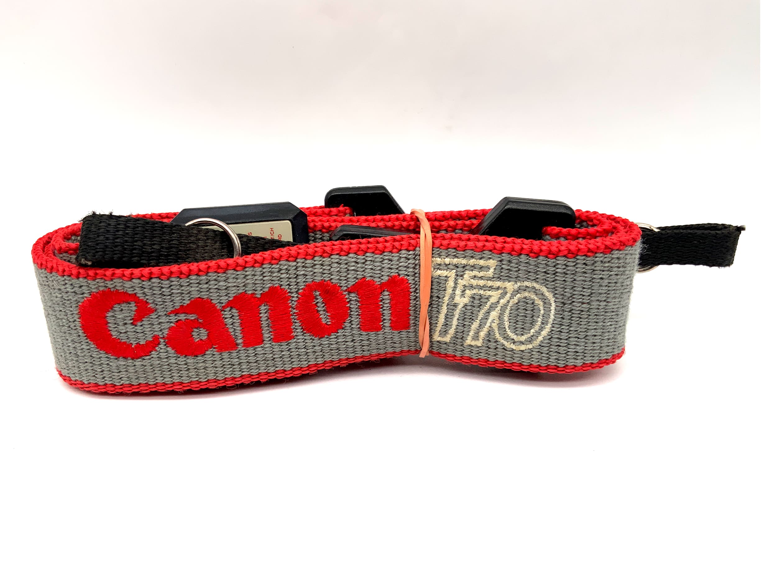 Sangle grise/rouge pour Canon T70, bandoulière/cou