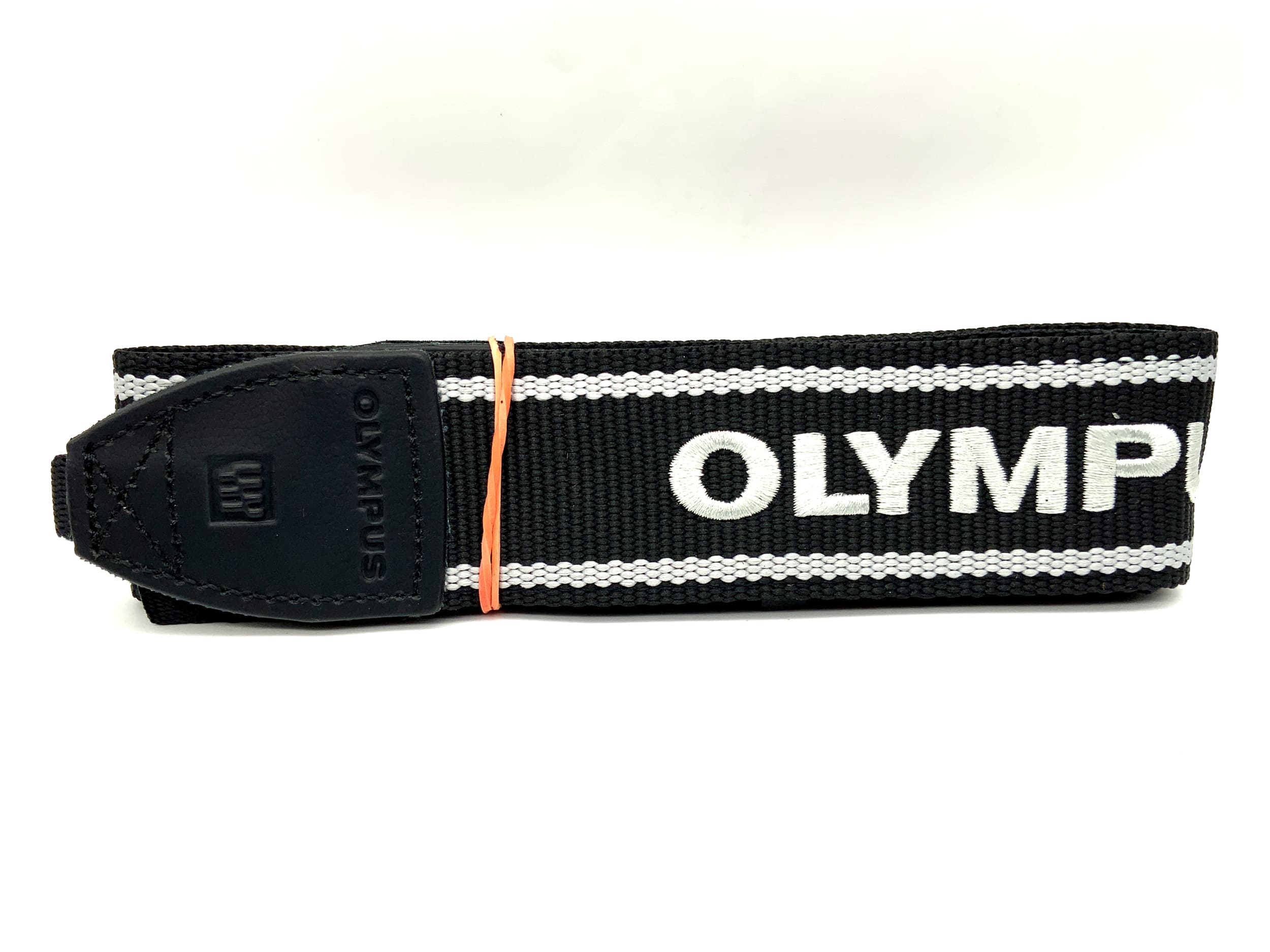 Olympus approx. 38mm wide strap black/white neck shoulder strap camera strap