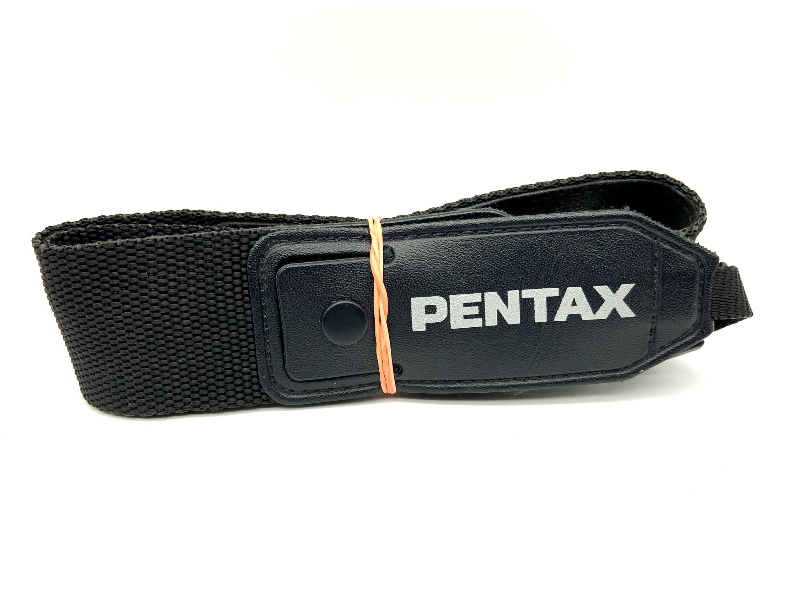 Pentax approx. 38mm wide black strap for SLR / DSLR neck/shoulder camera strap