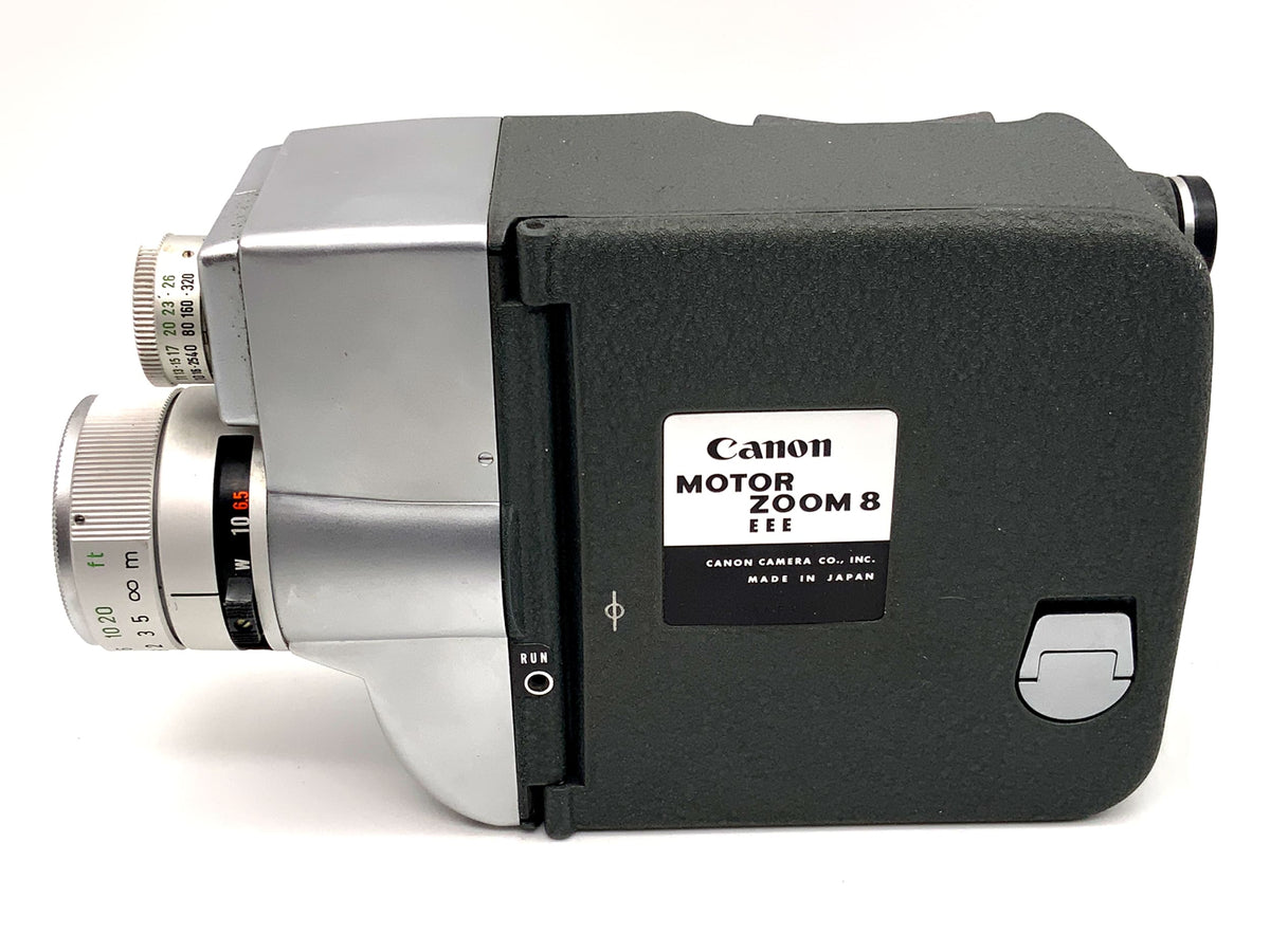 Canon Motor Zoom 8 EEE movie camera with zoom lens C-8 10-40mm 1:1.7 Double 8mm