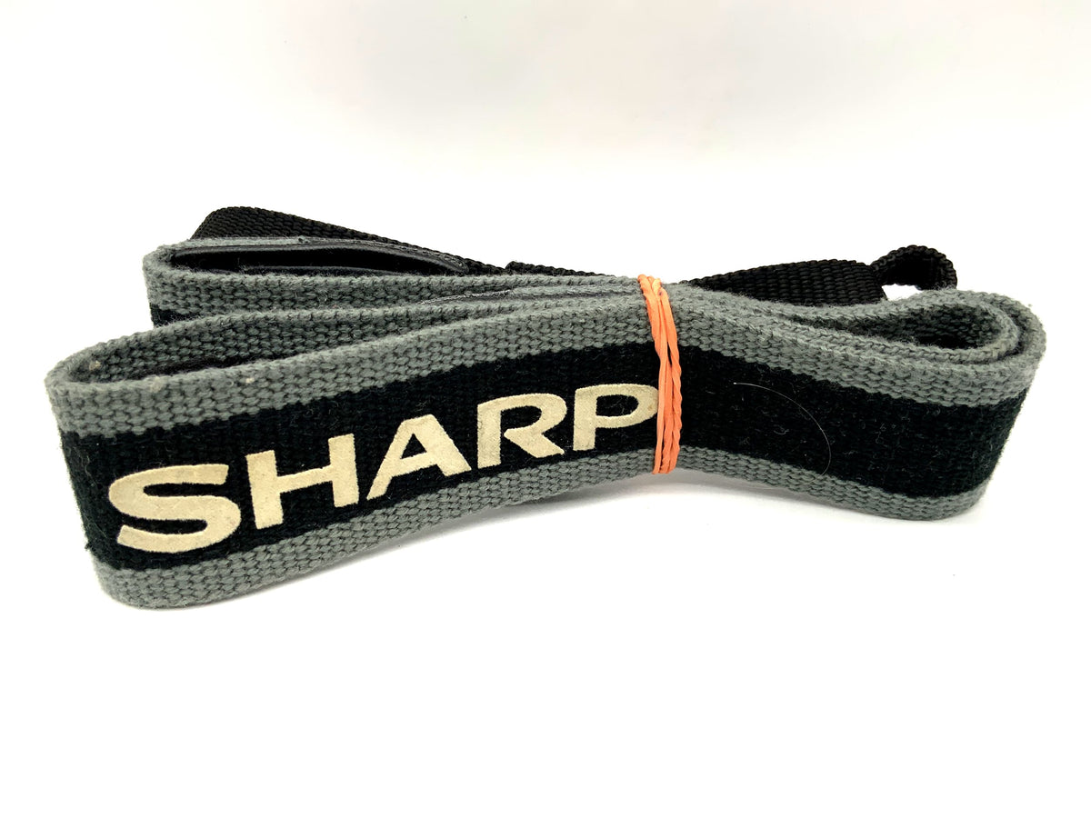 Sharp approx. 30mm wide strap black/grey neck shoulder strap camera strap
