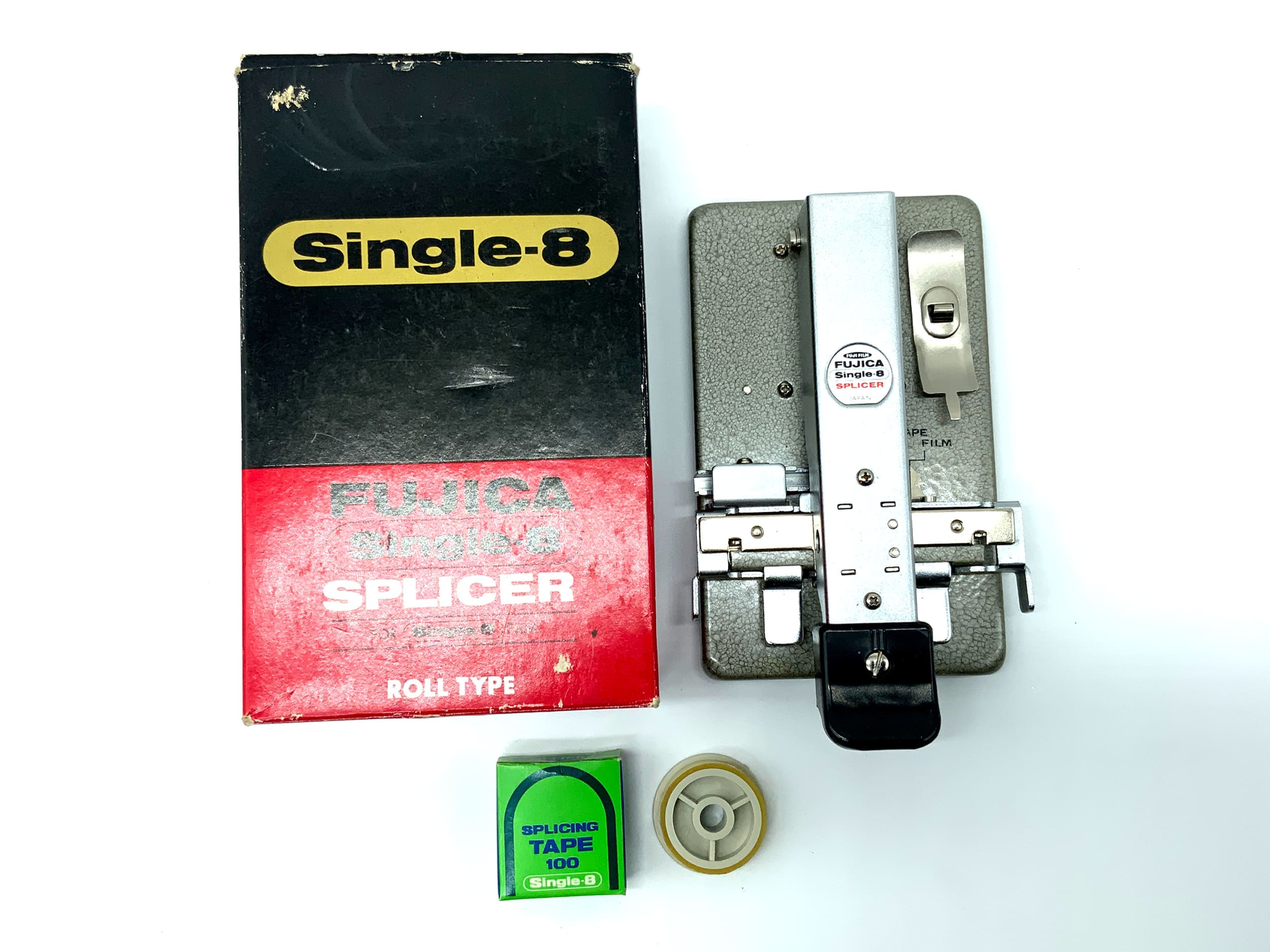 Fujica Single 8 Splicer Schneidegerät Grau OVP