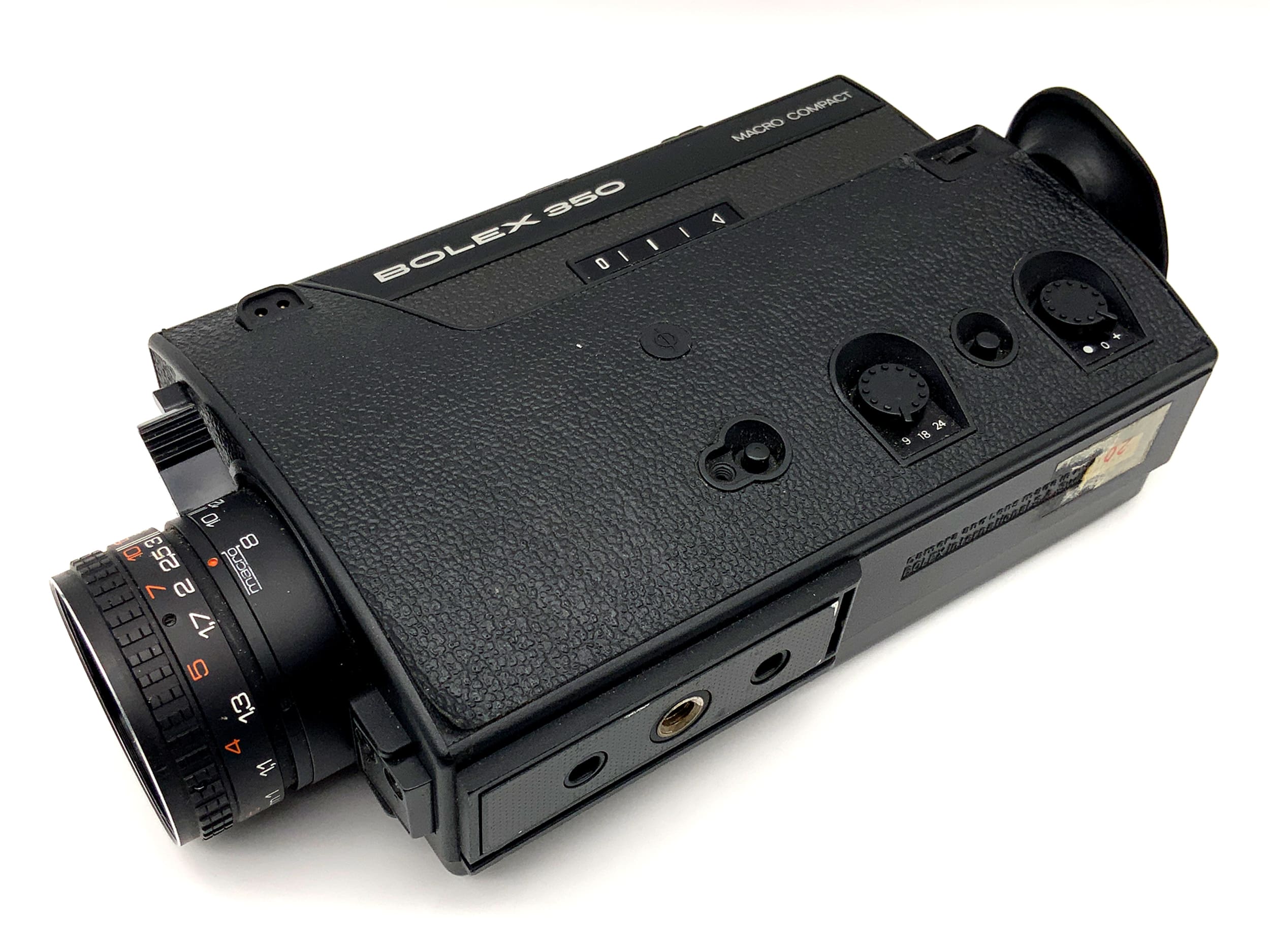 Caméra Bolex 350 avec objectif Vario 1:1.9/8-40 Super 8 à film étroit