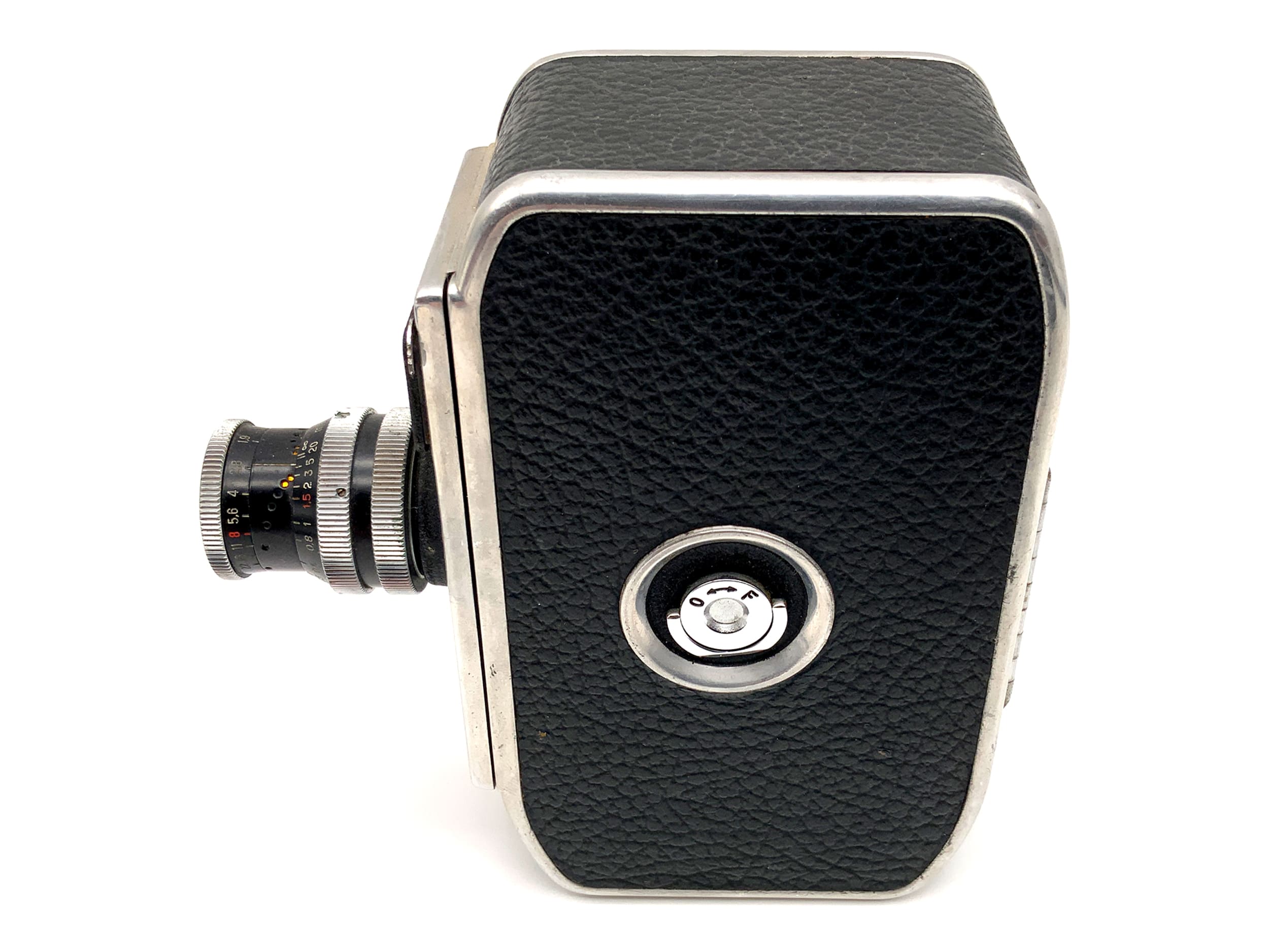 Caméra Bolex Paillard E8 avec film Yvar 1:1,9 f=13 mm double 8 mm