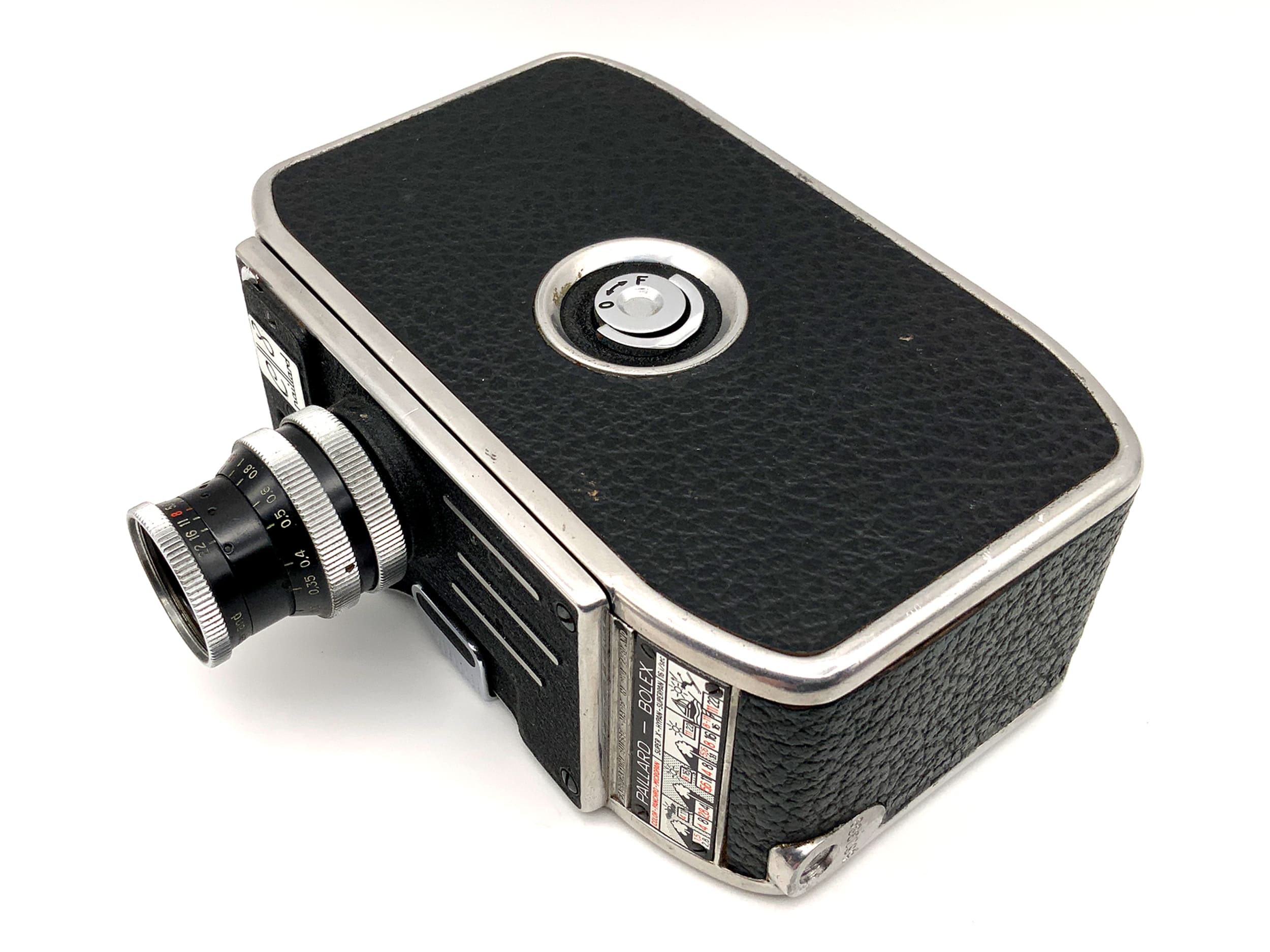 Caméra Bolex Paillard E8 avec film Yvar 1:1,9 f=13 mm double 8 mm