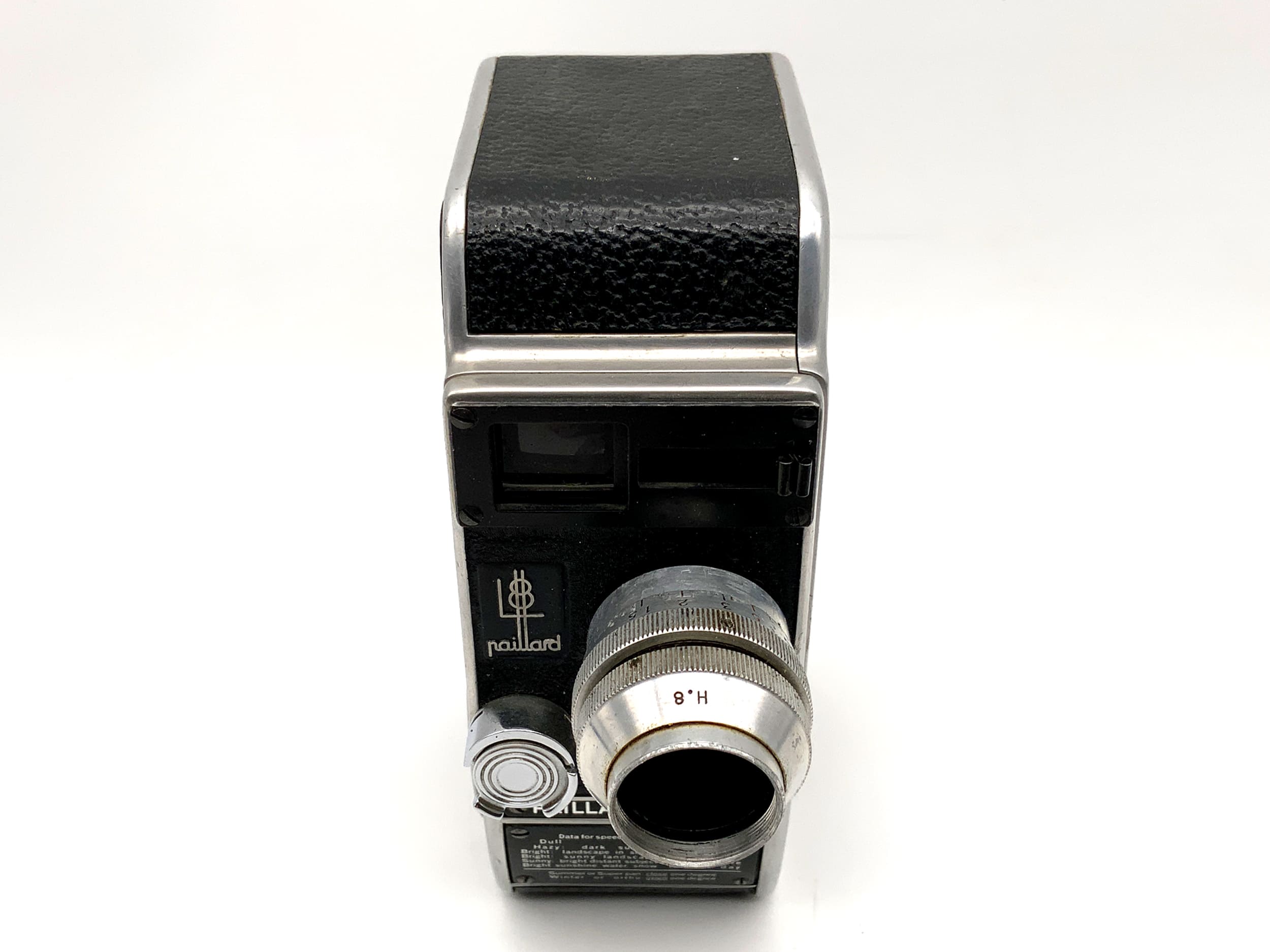 Caméra Bolex Paillard L8 avec objectif SOM Berthiot Cinor B 1:2.9 F=23 double 8 mm