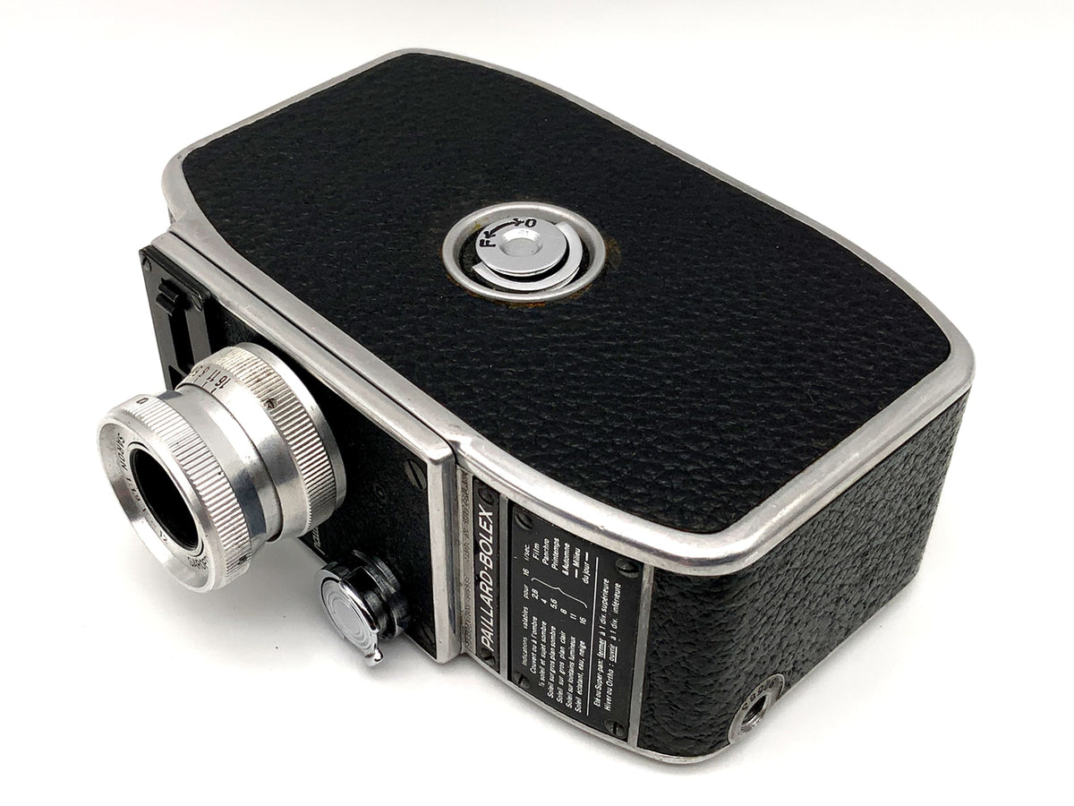Bolex Paillard L8 film camera with Saron 1:1.9 F=12mm double 8mm film