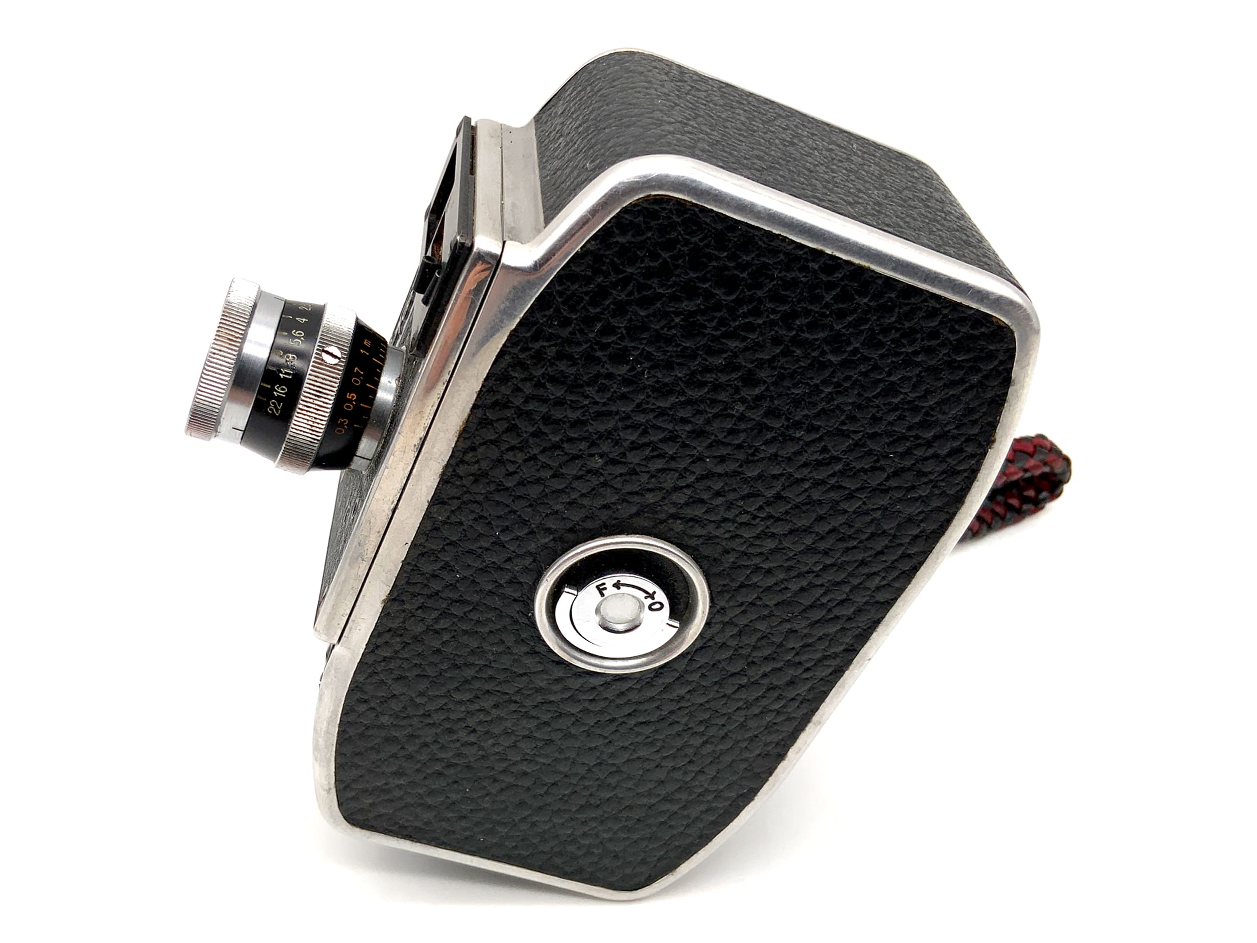 Appareil photo argentique Bolex Paillard L8 avec film Yvar 1:2,8 f=12,5 mm double 8 mm