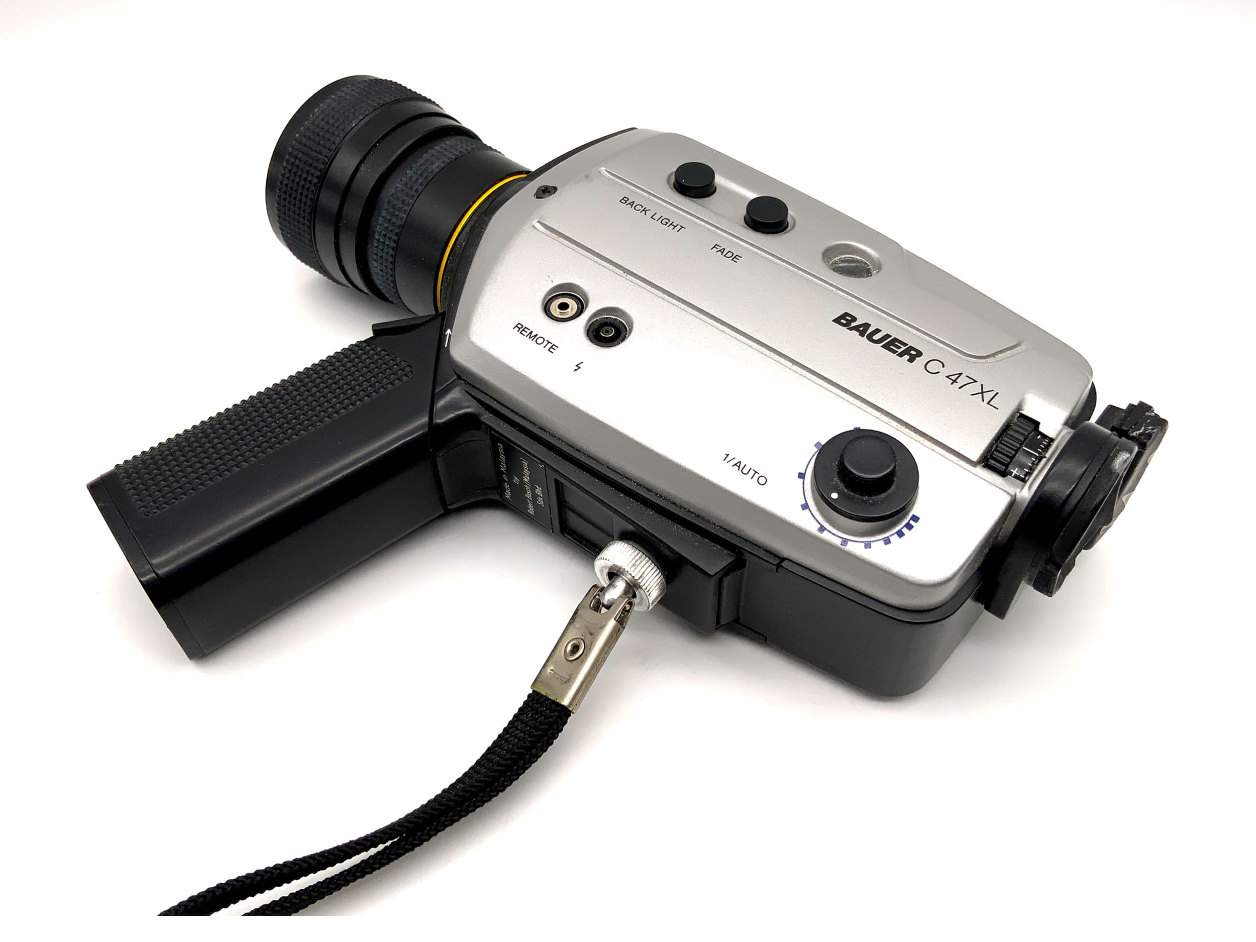 Bauer C47 XL film camera with Neovaron 1:1.2/7-45 Super 8 narrow film movie camera