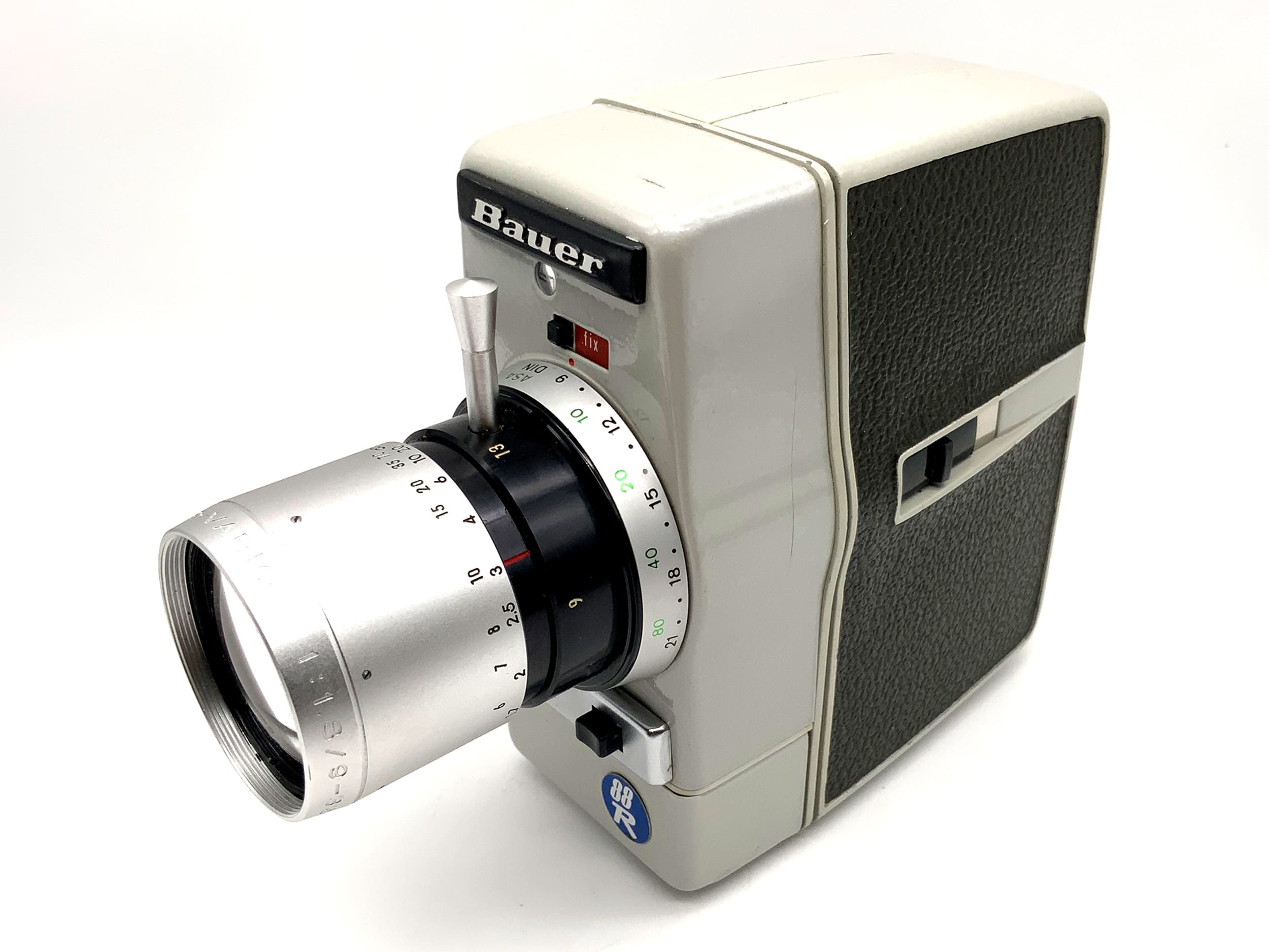 Caméra de cinéma Bauer 88R avec objectif Vario 1:1.8/9-32 mm, double caméra à film étroit 8 mm