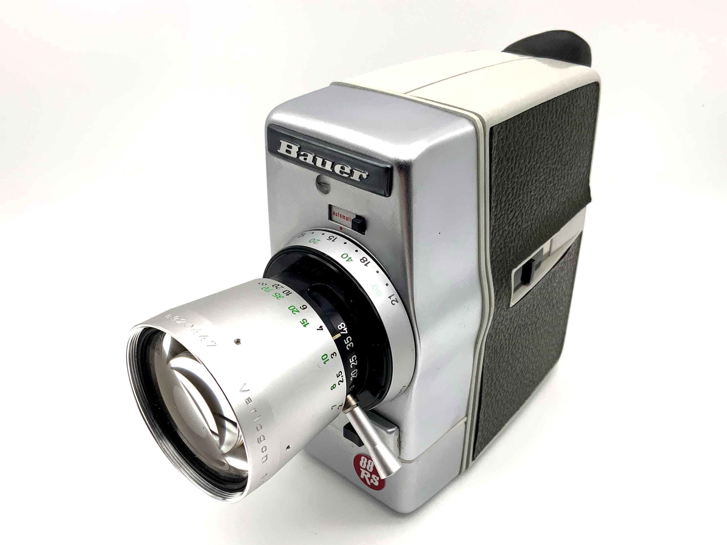 Caméra de cinéma Bauer 88RS avec objectif double 8 mm Variogon 1:1.8/8-48