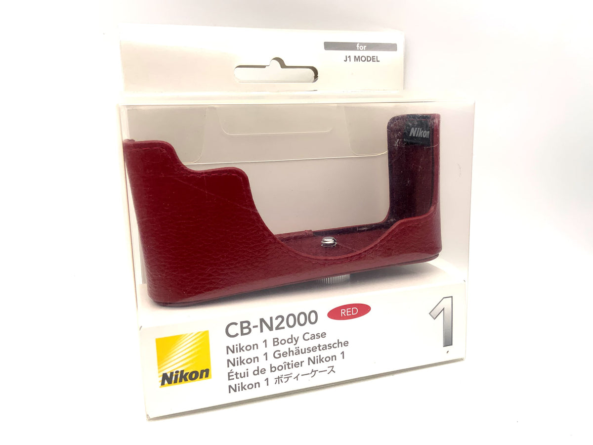 Nikon 1 Gehäusetasche CB-N2000 Body Case Unterteil Tasche Rot OVP