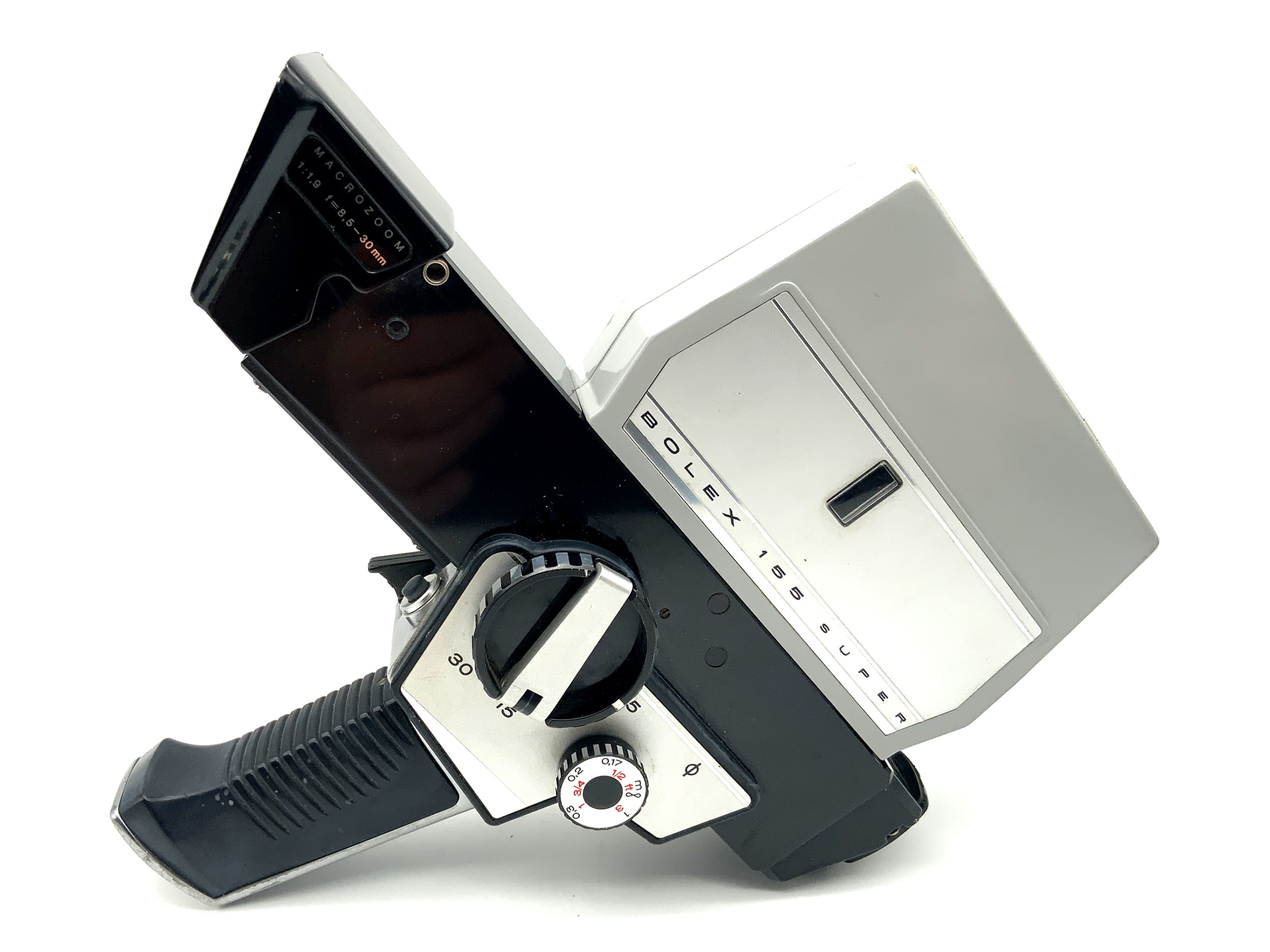 Caméra Bolex Paillard 155 Super avec zoom macro 1:1,9 f=8,5-30 mm Super 8