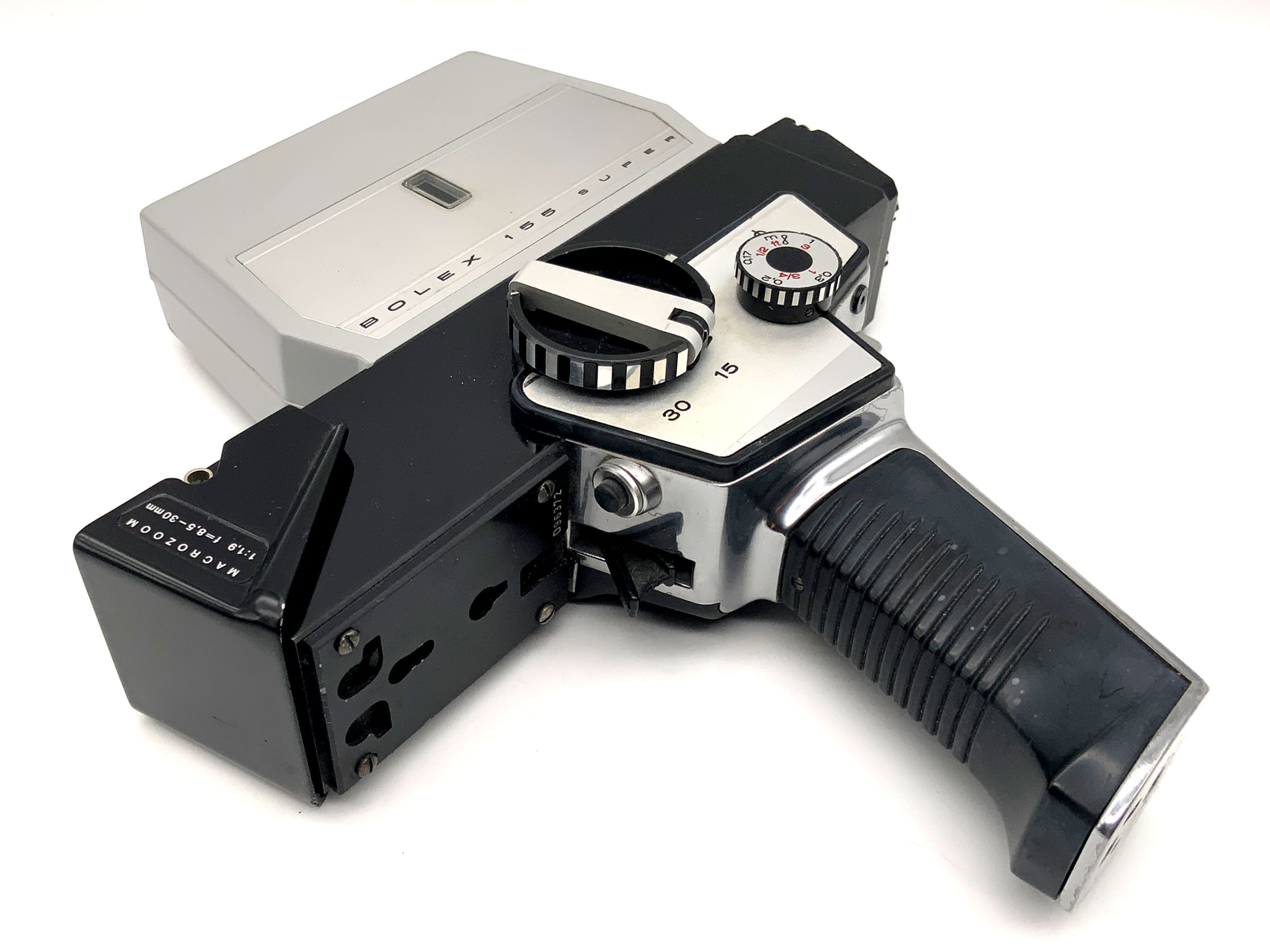 Caméra Bolex Paillard 155 Super avec zoom macro 1:1,9 f=8,5-30 mm Super 8
