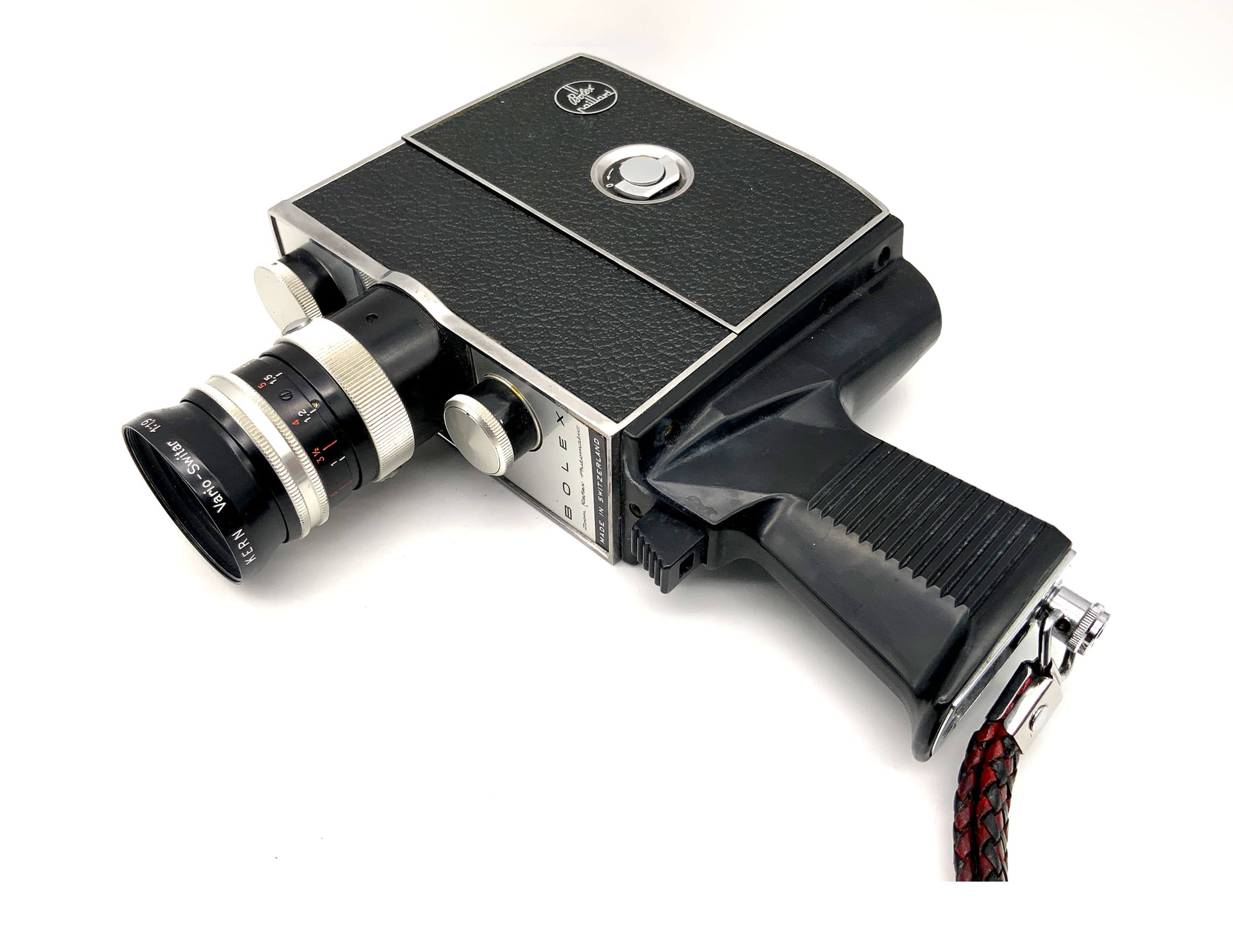 Caméra Bolex Paillard K2 avec objectif Vario-Switar 1:1.9 f=8-36mm double 8mm