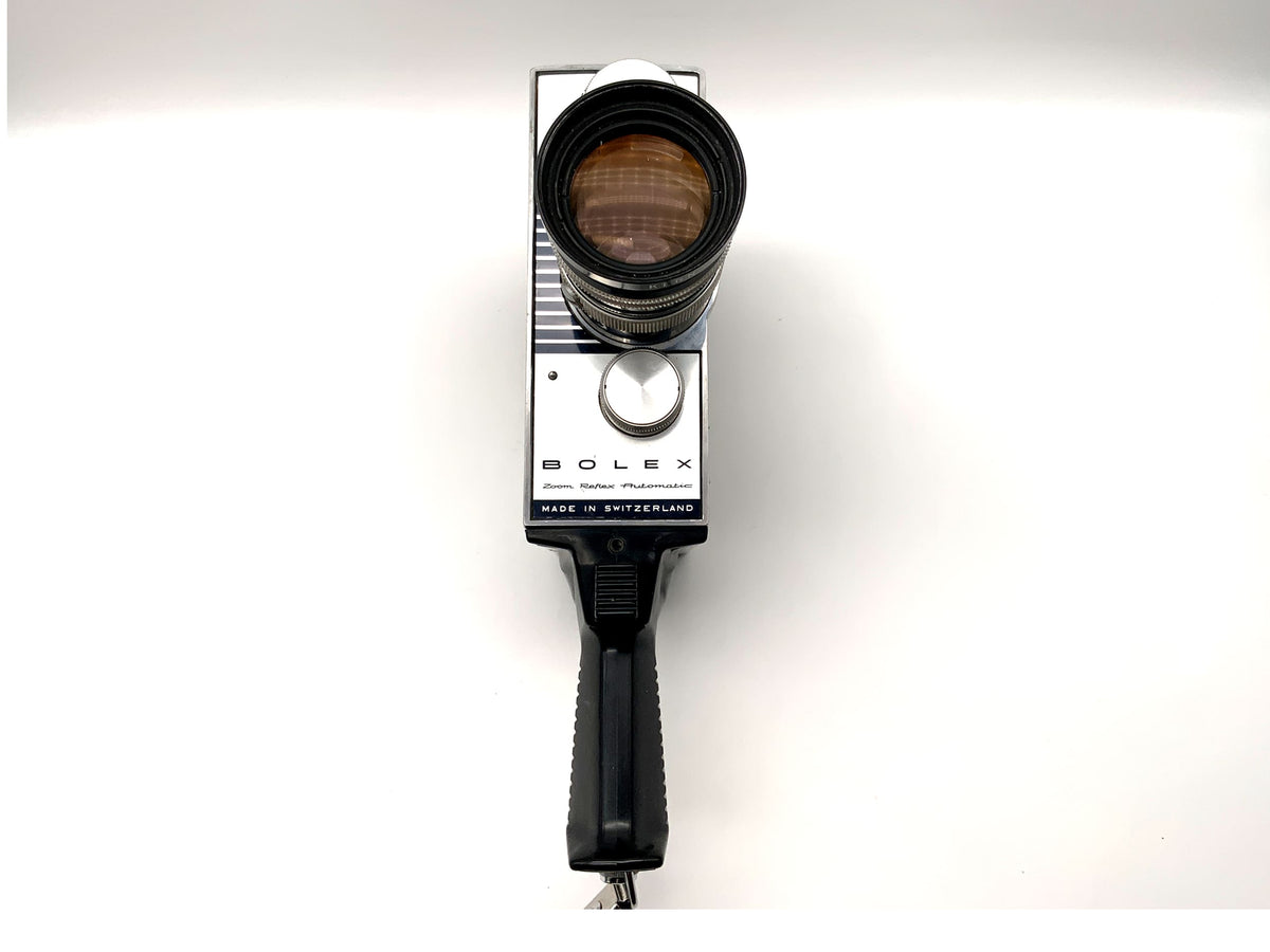Caméra Bolex Paillard K2 avec objectif Vario-Switar 1:1.9 f=8-36mm double 8mm