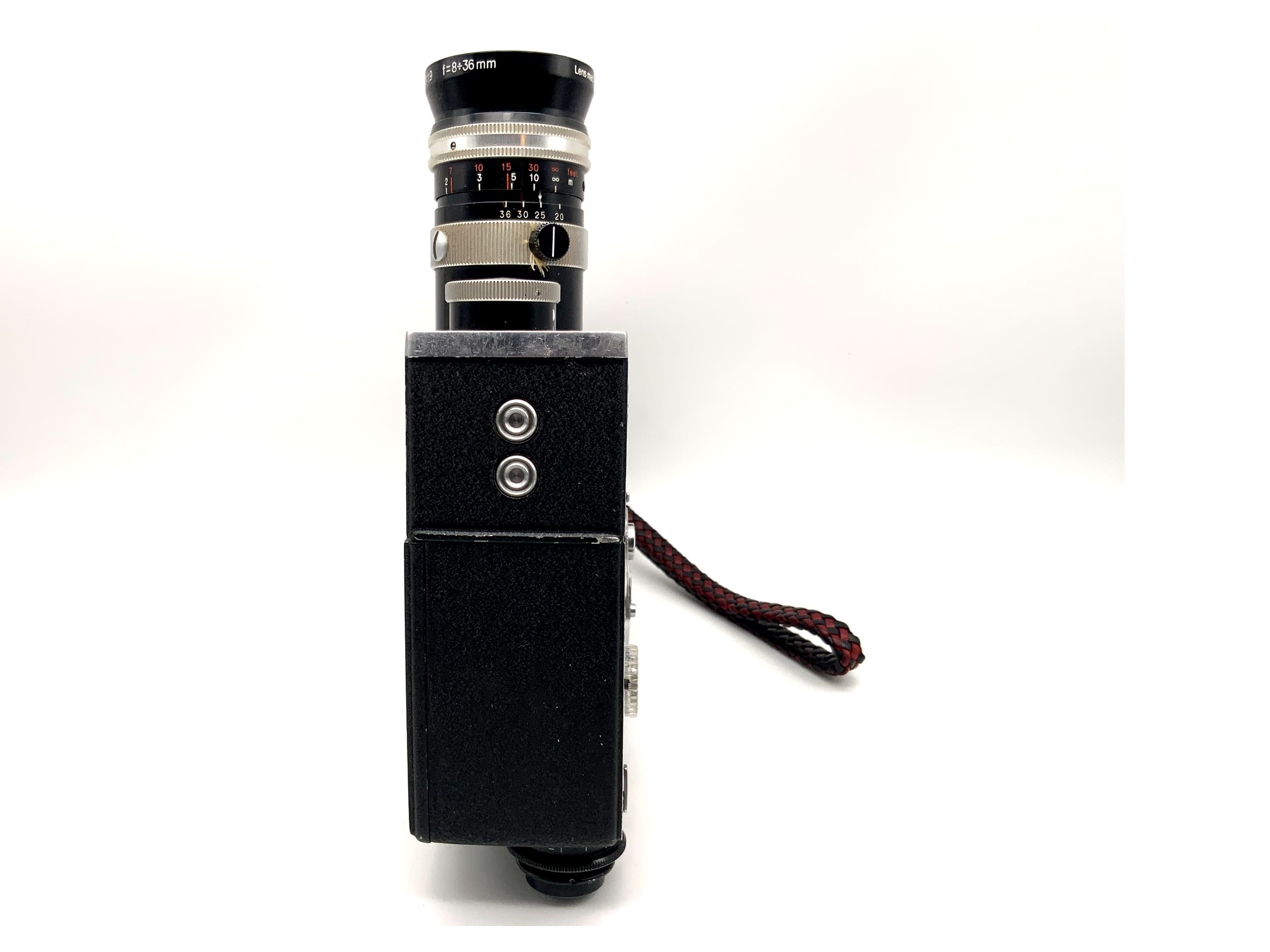 Caméra Bolex Paillard K2 avec objectif Vario-Switar 1:1.9 f=8-36mm double 8mm
