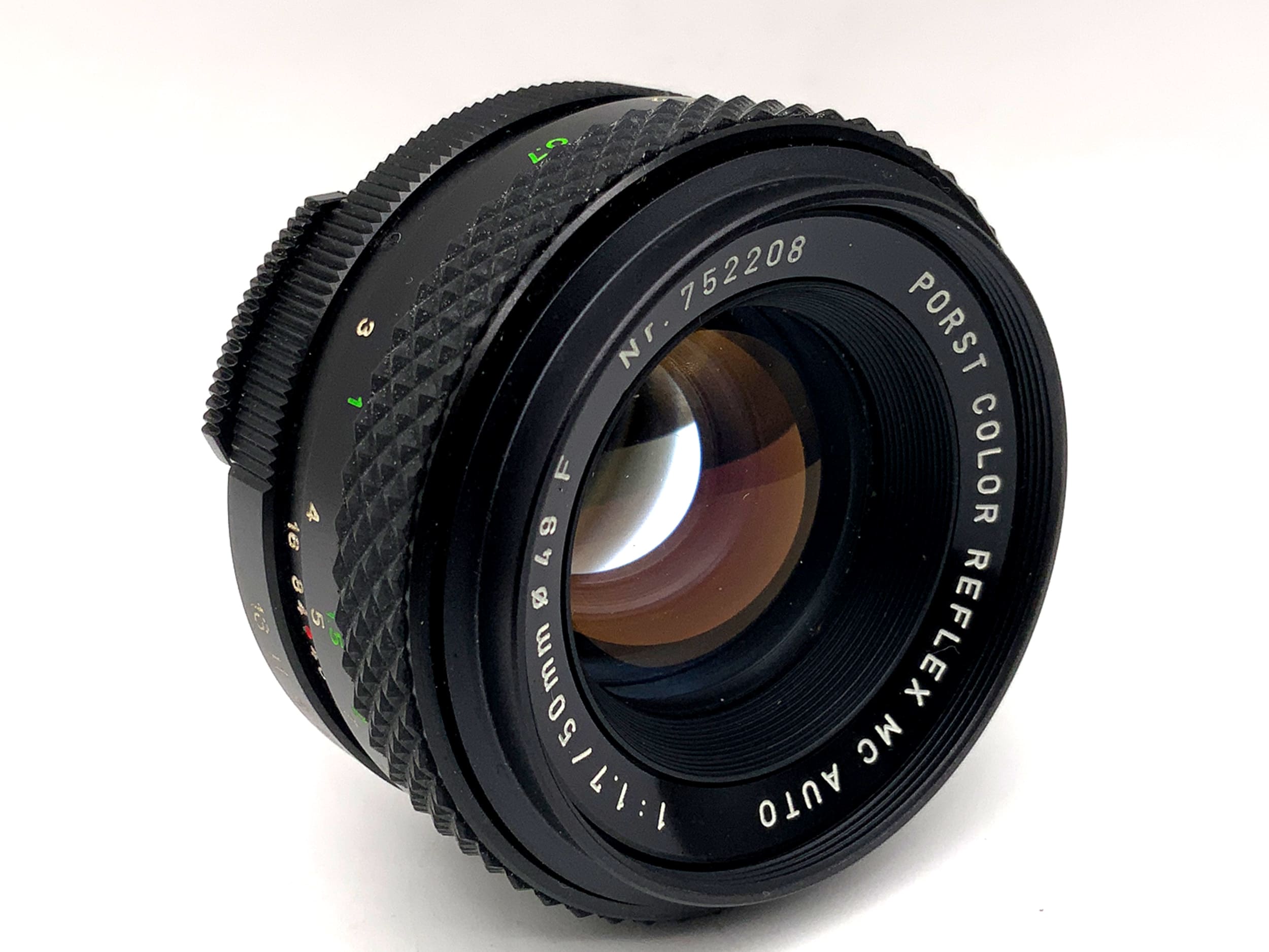 Porst 50mm 1:1.7 Color Reflex MC Auto F prime lens (M42)