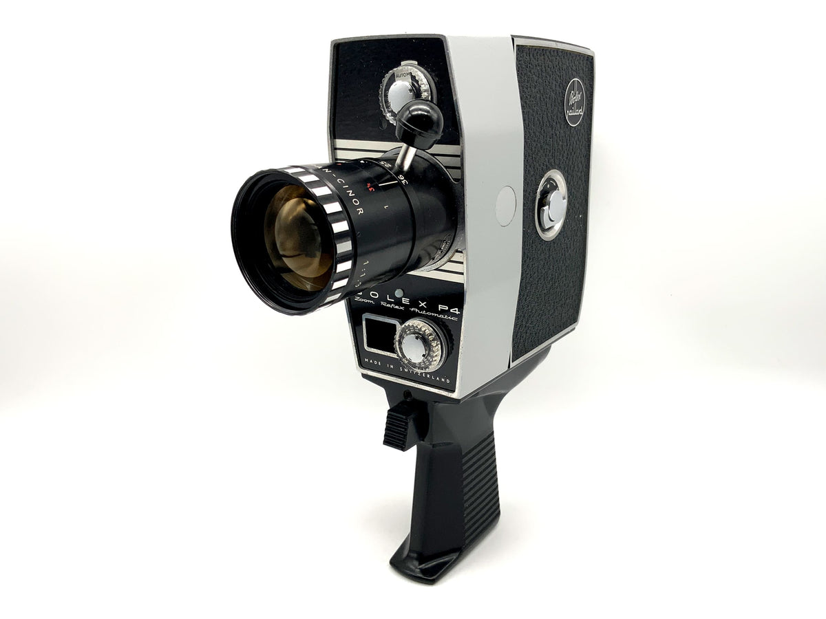 Bolex Paillard Zoom Reflex P4, appareil photo argentique automatique avec objectif double 8 mm f/9-36 1:1,9