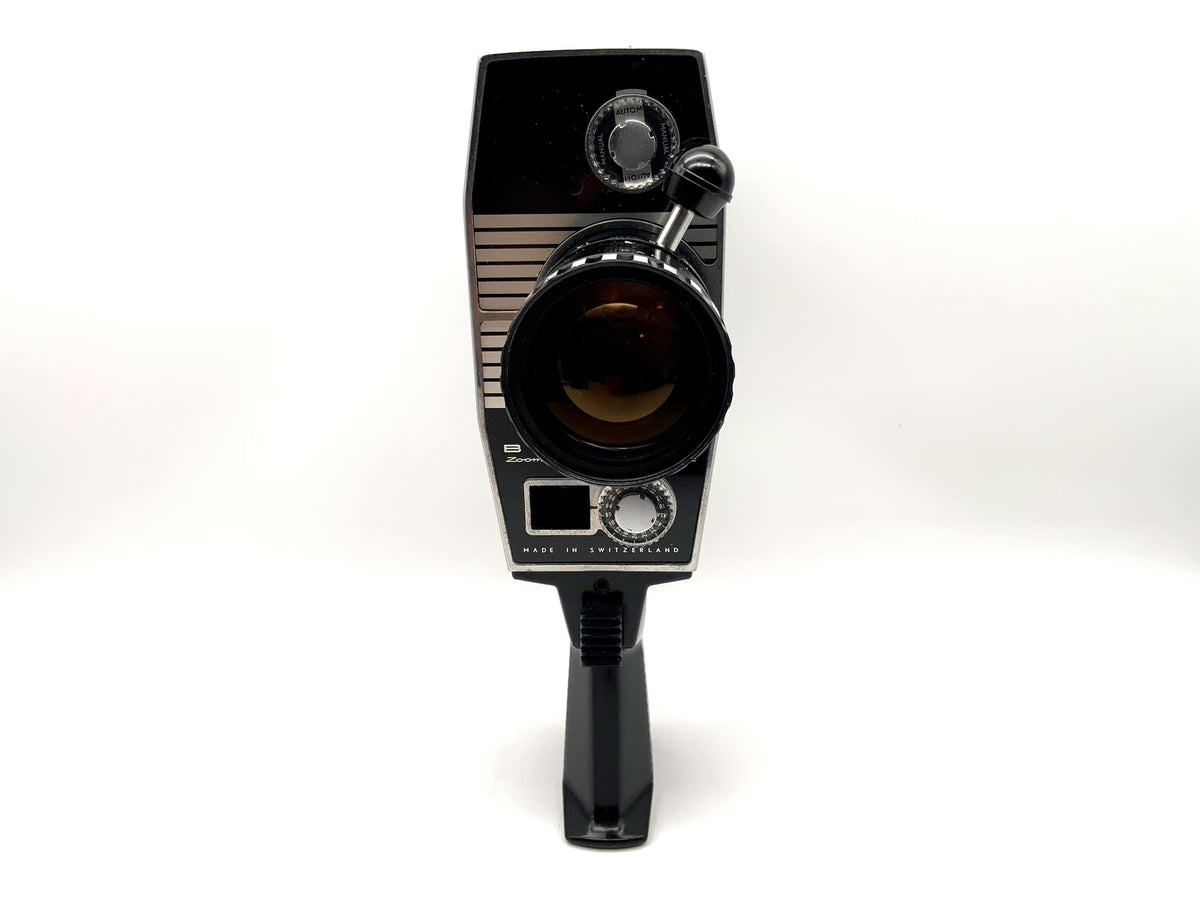 Bolex Paillard Zoom Reflex P4, appareil photo argentique automatique avec objectif double 8 mm f/9-36 1:1,9